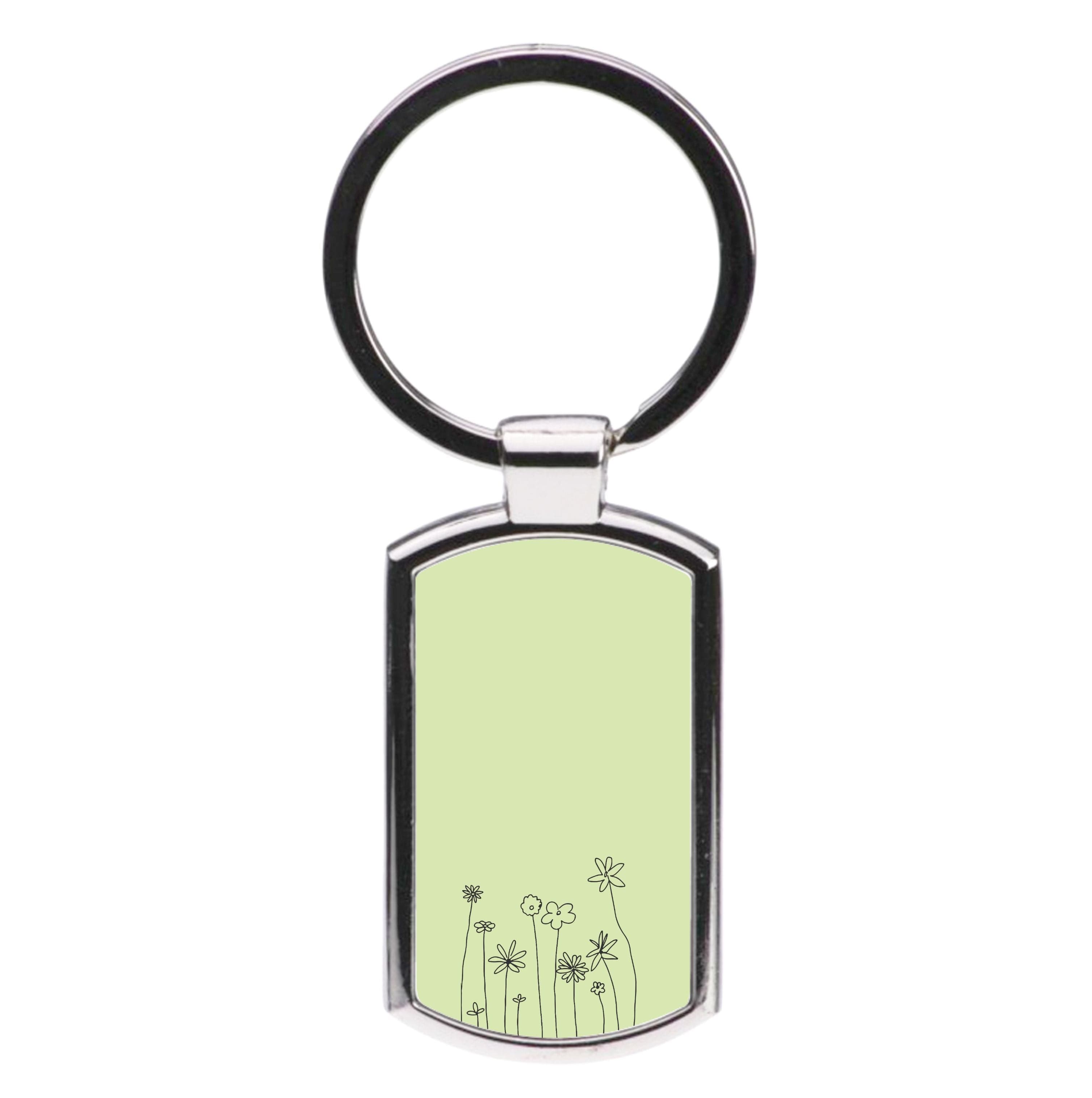 Floral Outline - Floral Luxury Keyring