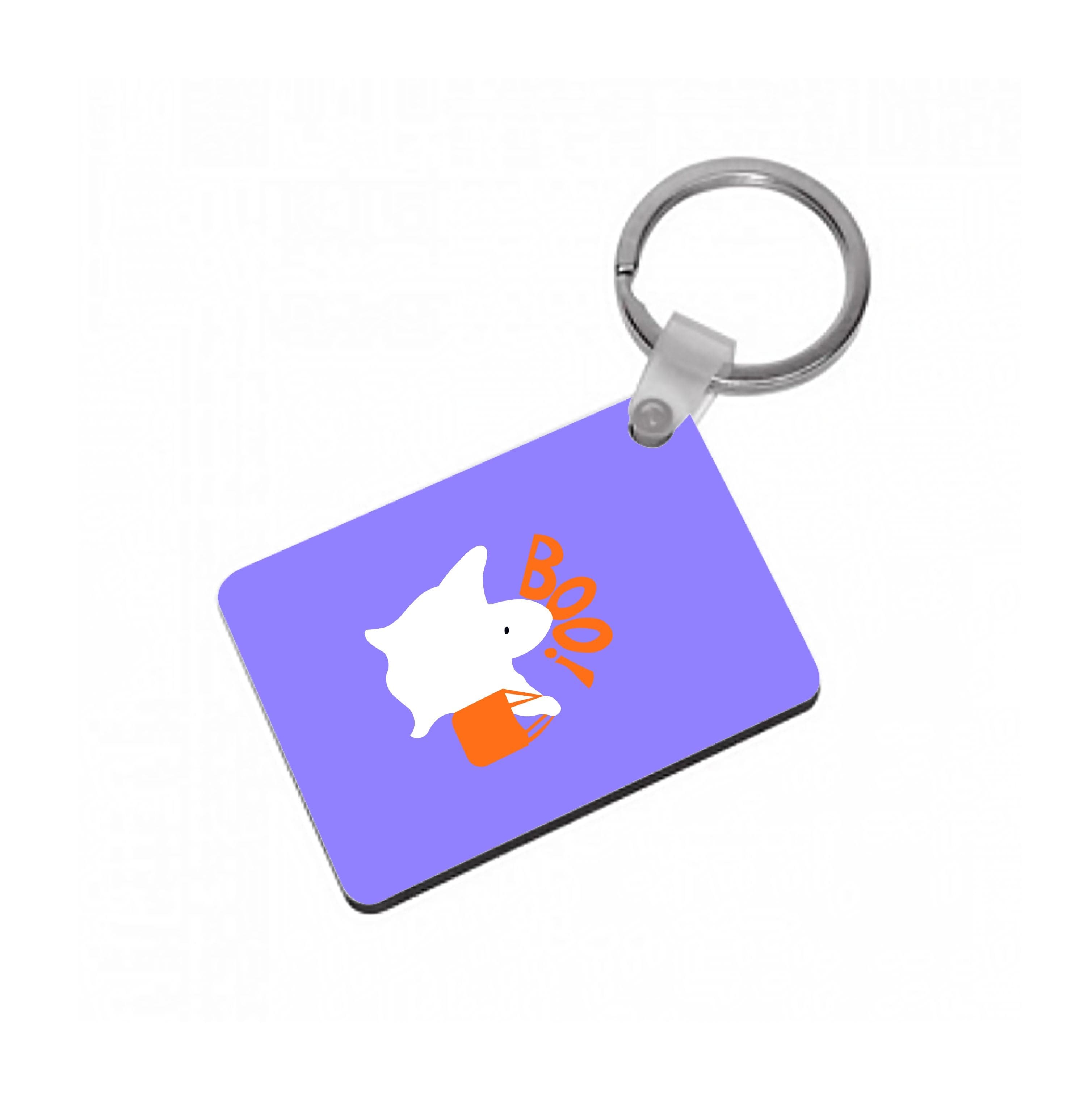 Ghost Boo! - Halloween Keyring