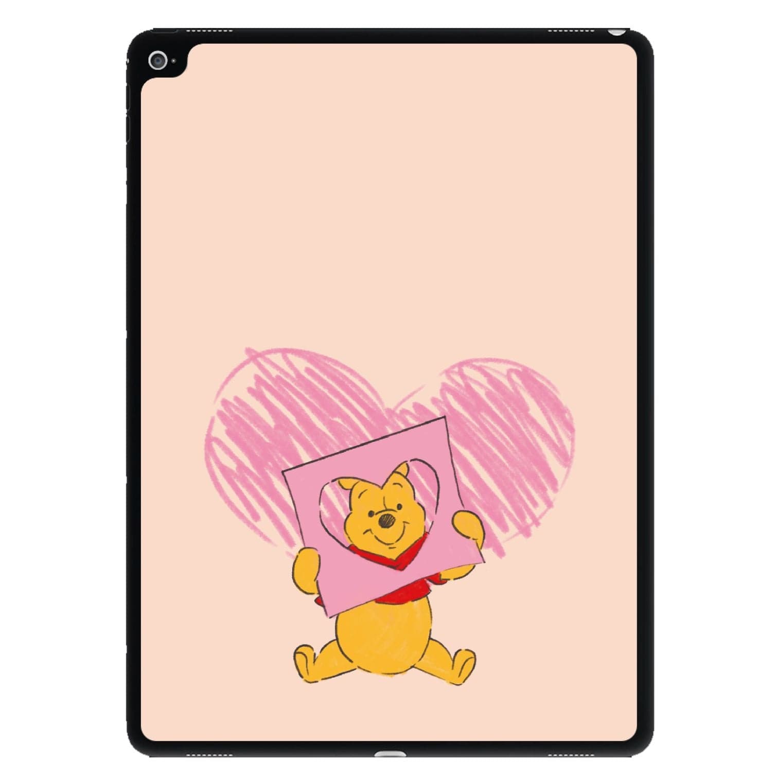 Pooh Heart Drawing Valentine's iPad Case