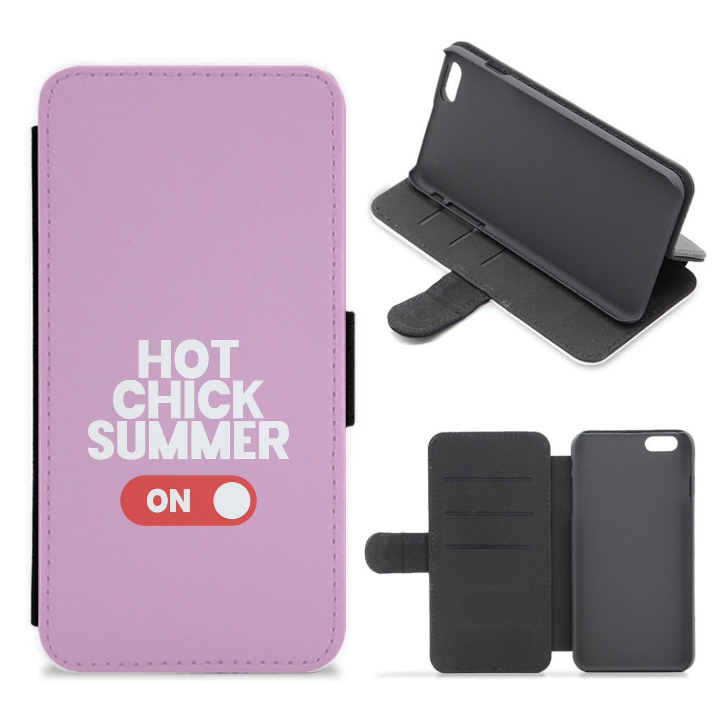Hot Chick Summer - Summer Quotes Flip / Wallet Phone Case
