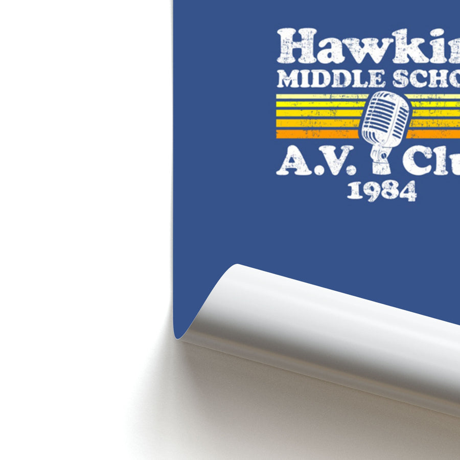 Hawkins Middle School AV Club - Stranger Things Poster