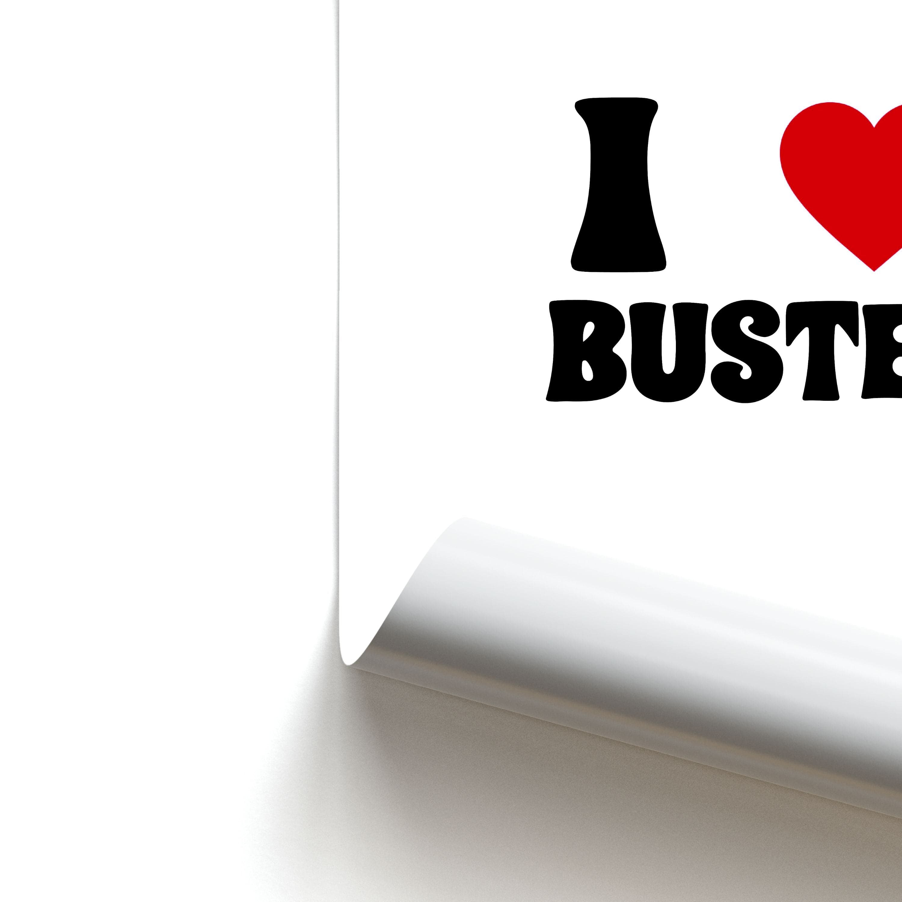 I Love Bust Band - Bust Band Poster