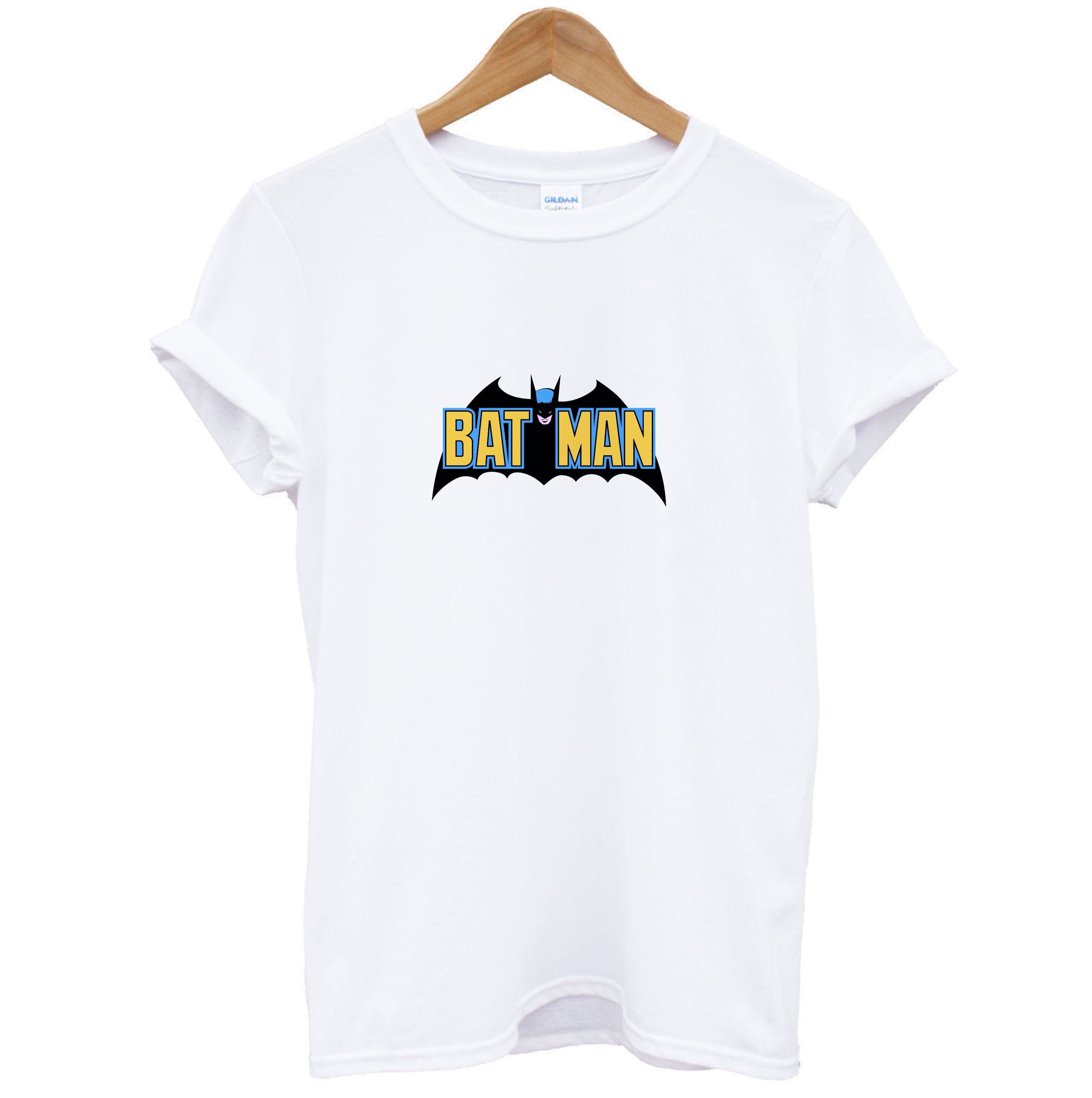 Yellow Bat Superhero Logo T-Shirt