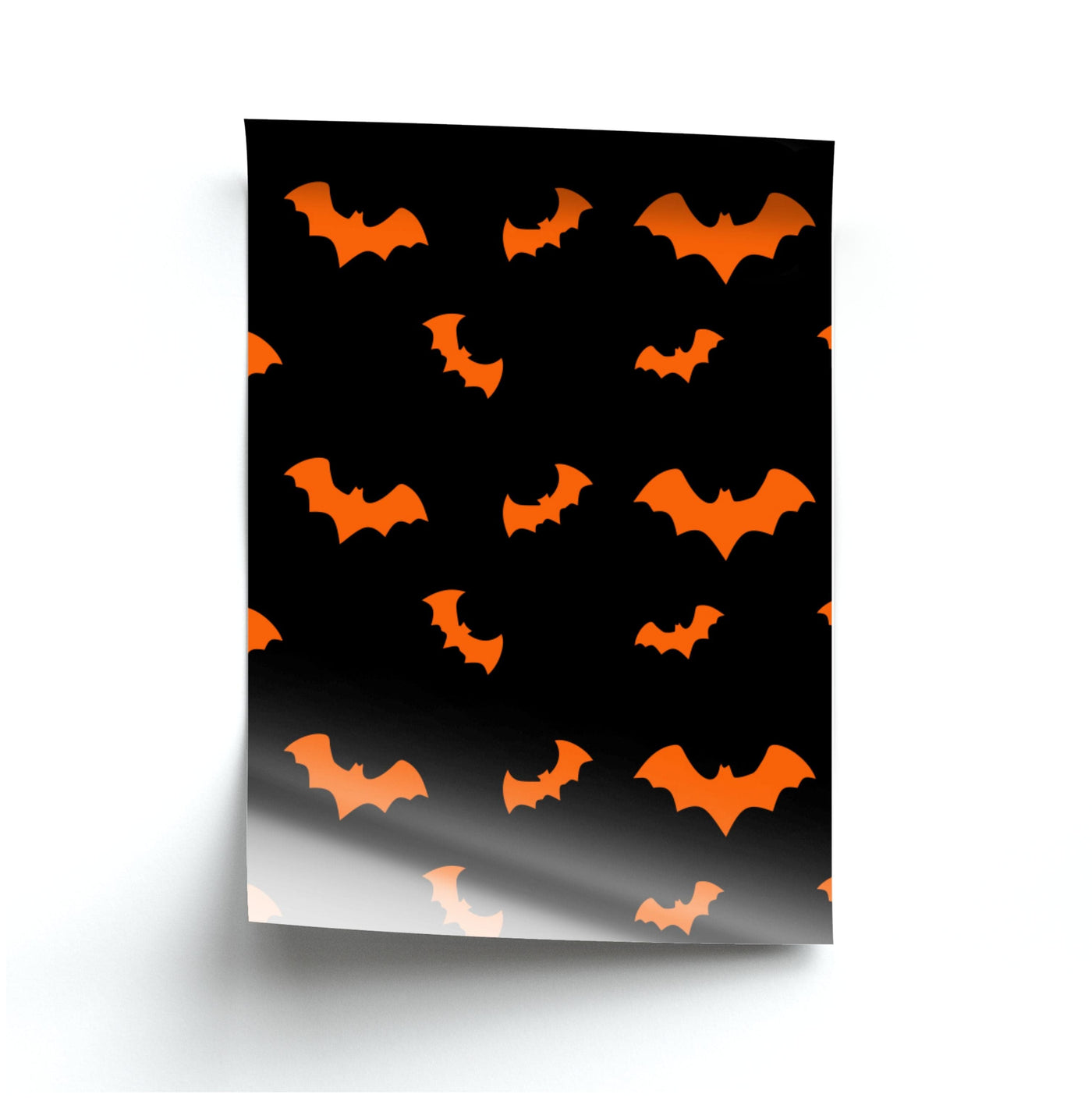 Orange Bat Poster