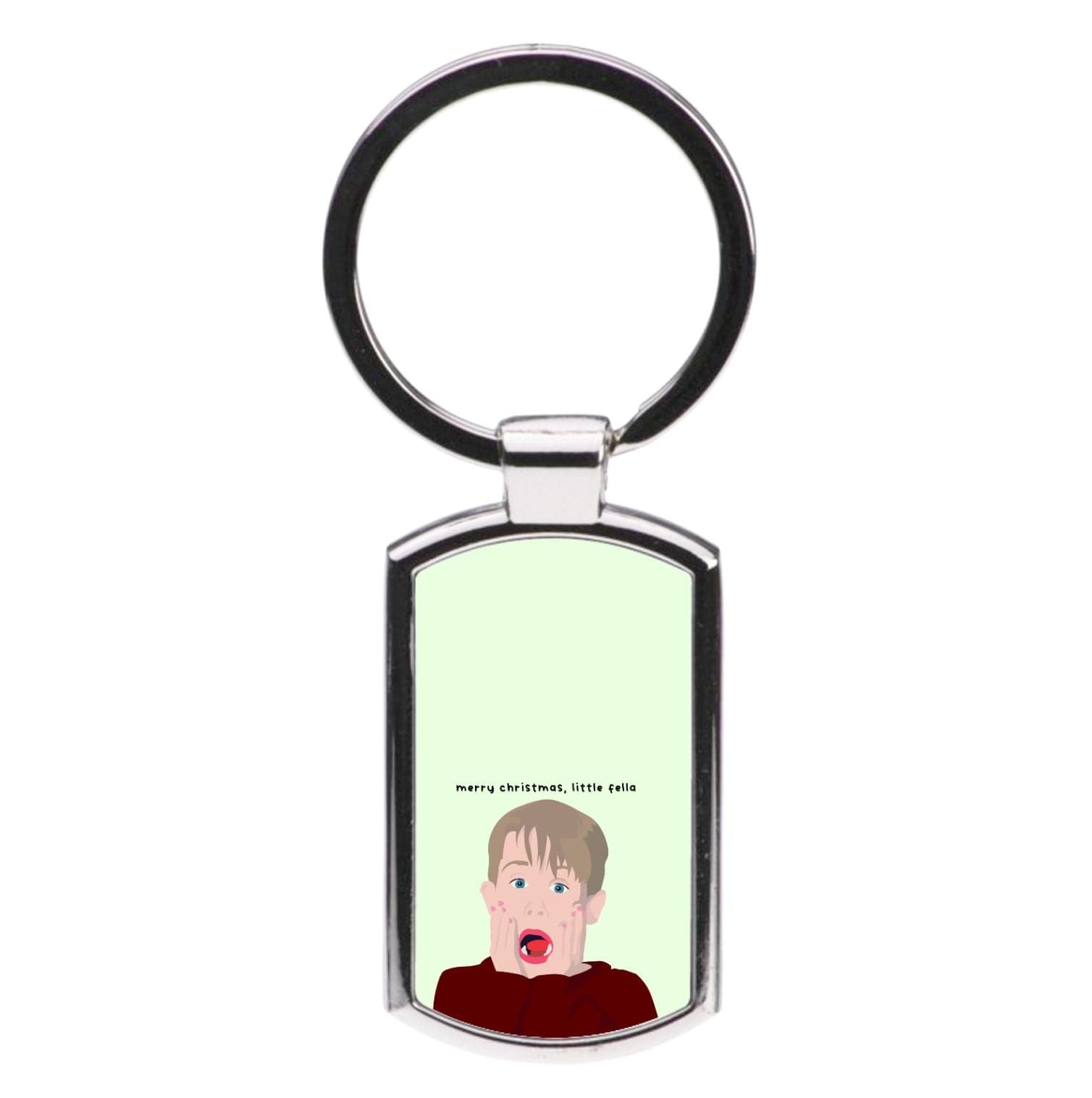 Little Fella Home Alone - Christmas Luxury Keyring