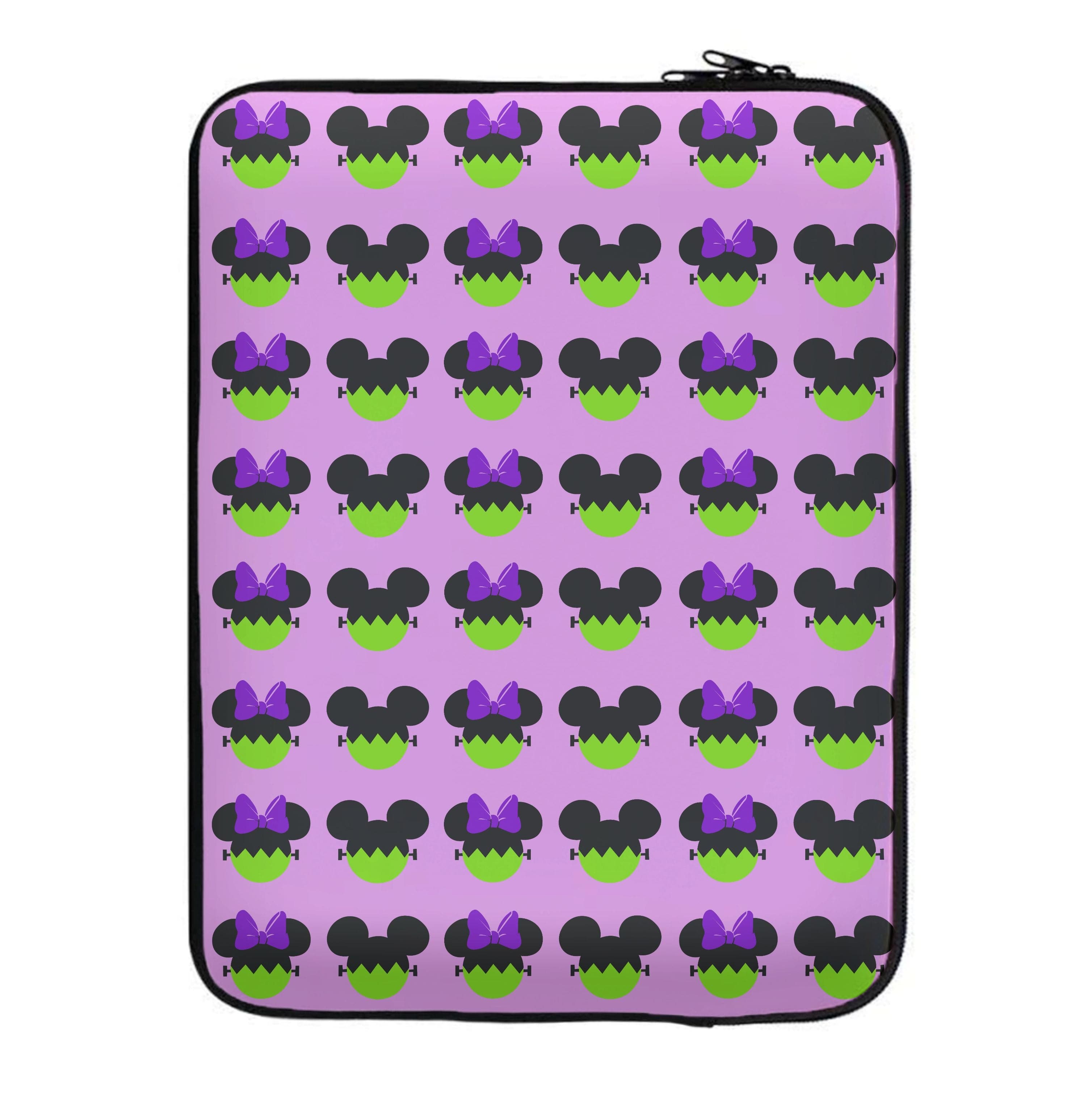 Frankenstein Mice Pattern Halloween Laptop Sleeve