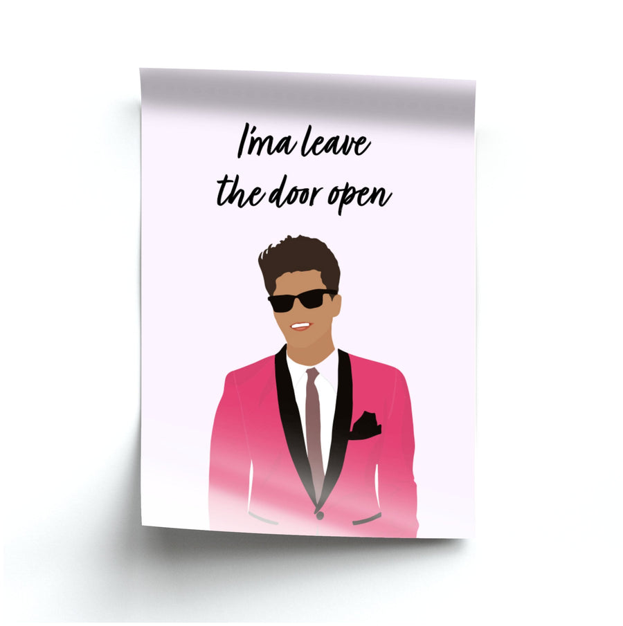 I'ma Leave The Door Open - Bruno Mars Poster