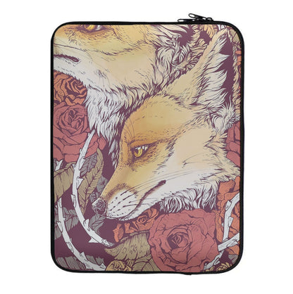 Red Fox Bloom Laptop Sleeve