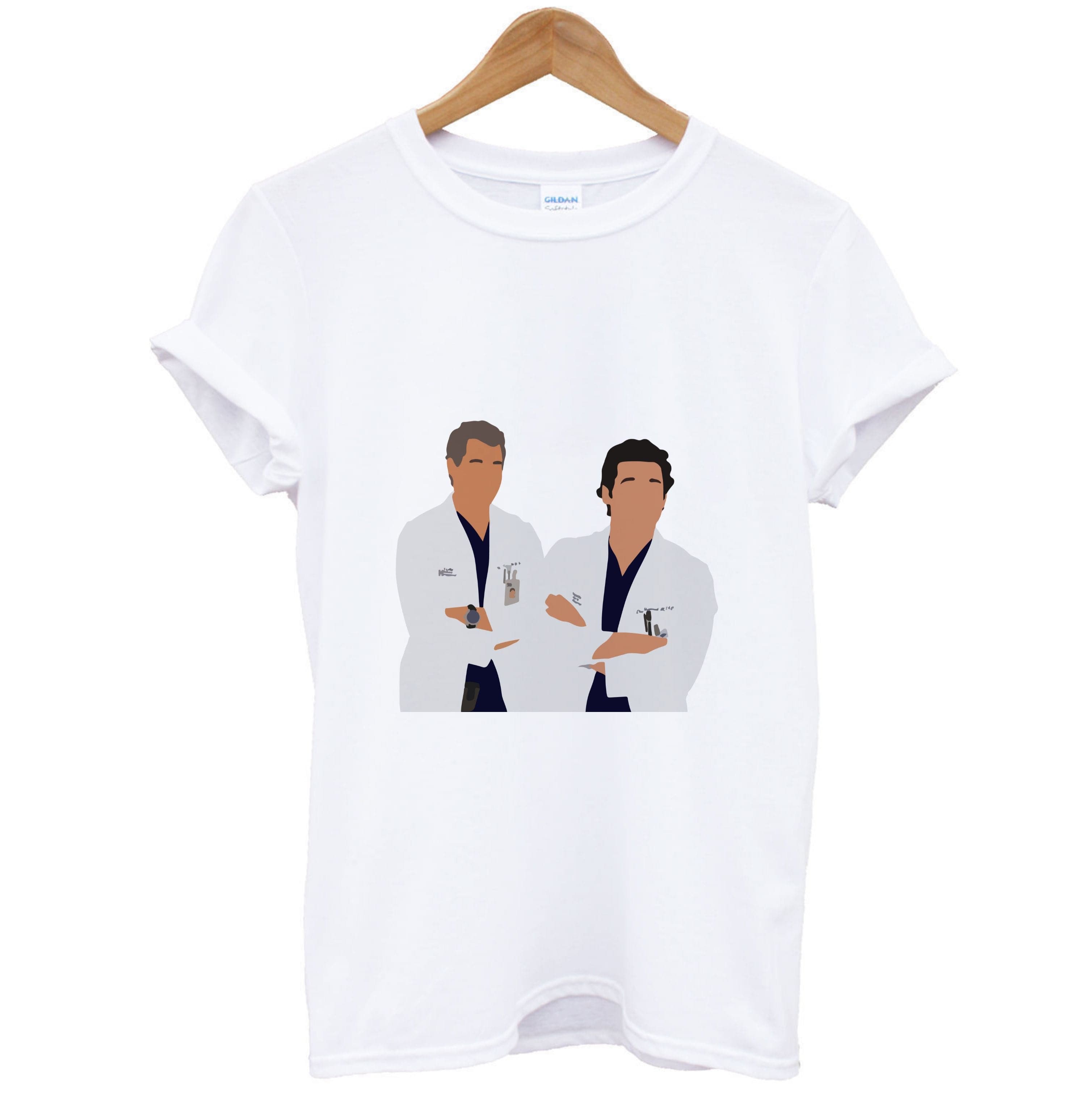 Two Doctors Arm Crossed - Grey's T-Shirt