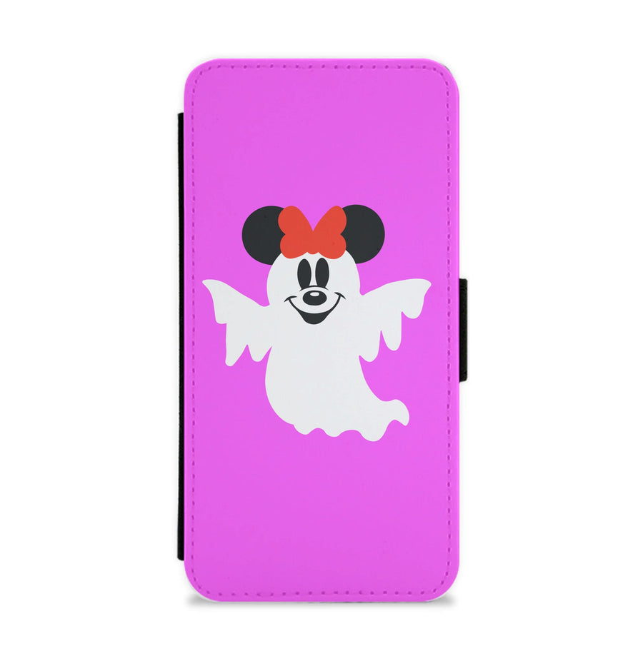 Minnie Mouse Ghost - Disney Halloween Flip / Wallet Phone Case
