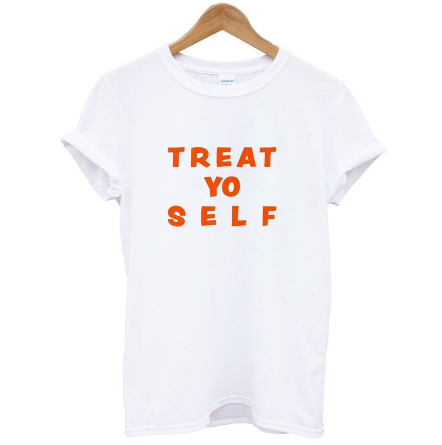 Treat Yo Self Parks And Rec - Halloween Specials T-Shirt