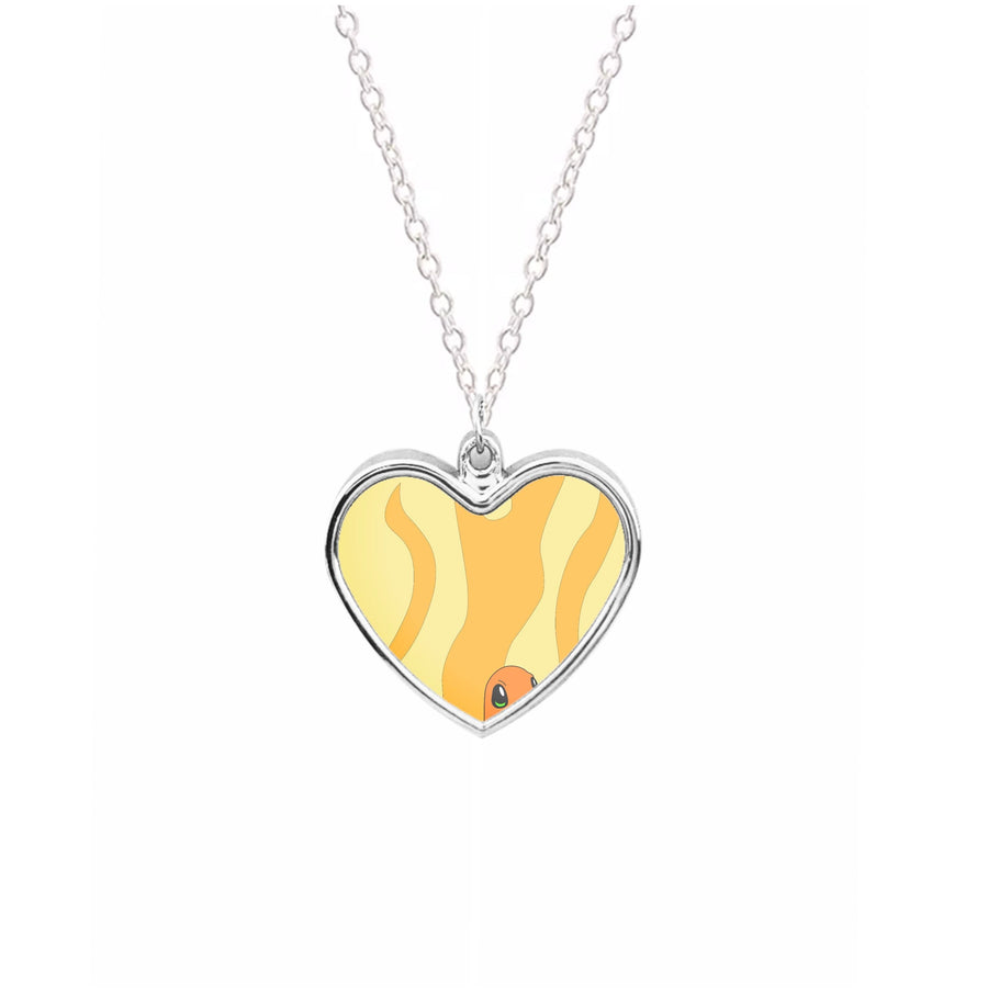 Charmander fire background - Pokemon Necklace