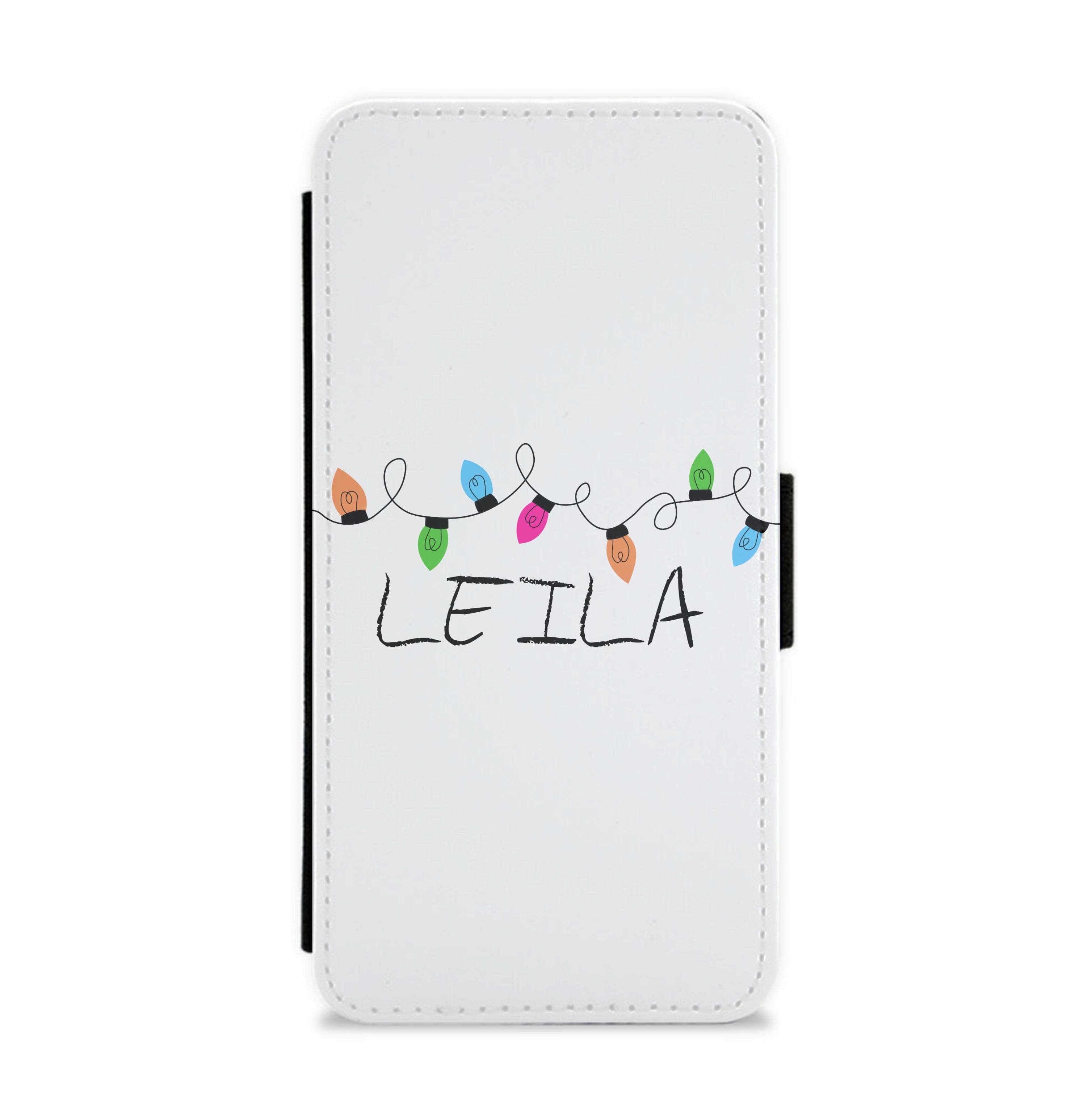 Fairy Lights - Personalised Stranger Flip / Wallet Phone Case