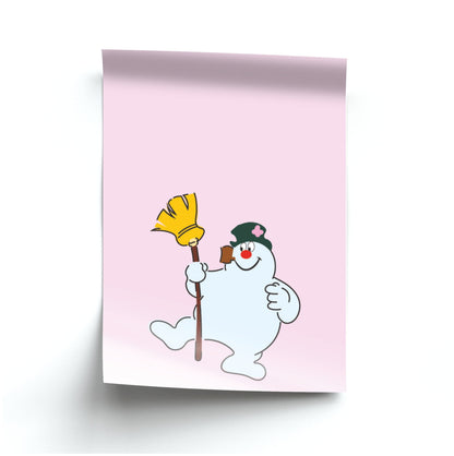 Broom - Snowman Poster