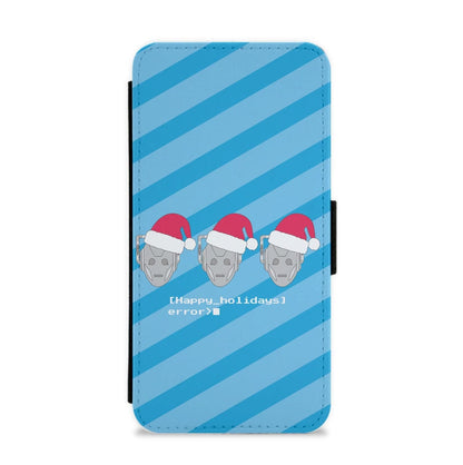 Happy Holidays Error - Doctor Who Flip / Wallet Phone Case