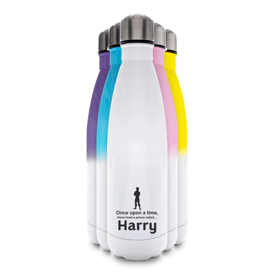 Once Upon A Time There Lived A Prince - Personalised Disney  Water Bottle