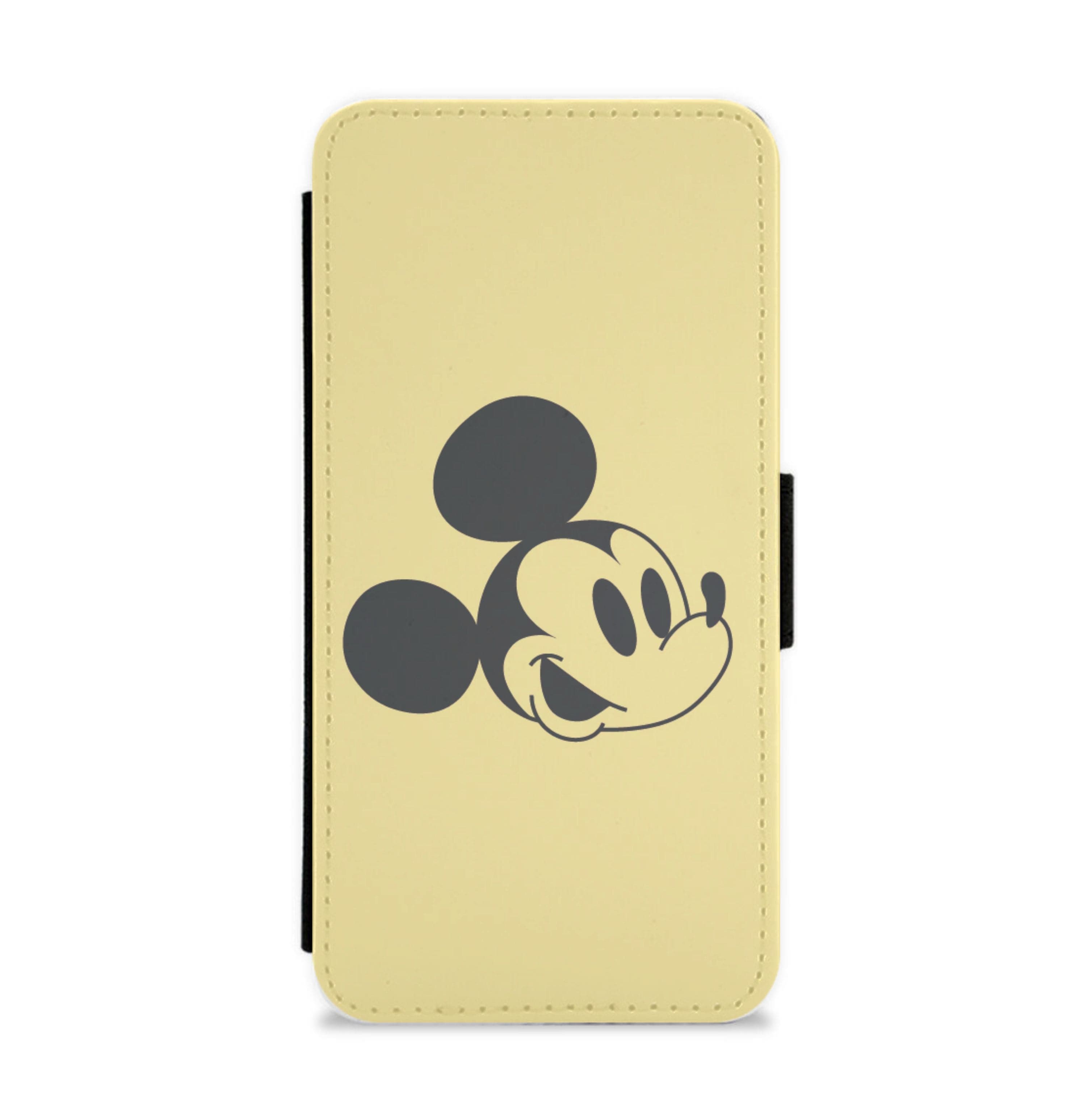 Yellow Mickey Flip / Wallet Phone Case