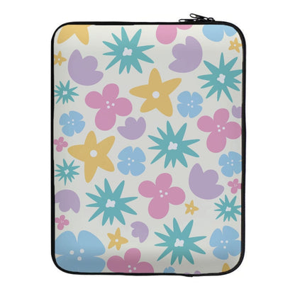 Playful Flowers - Floral Patterns Laptop Sleeve