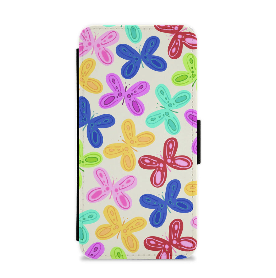 Butterflies - Spring Patterns Flip / Wallet Phone Case