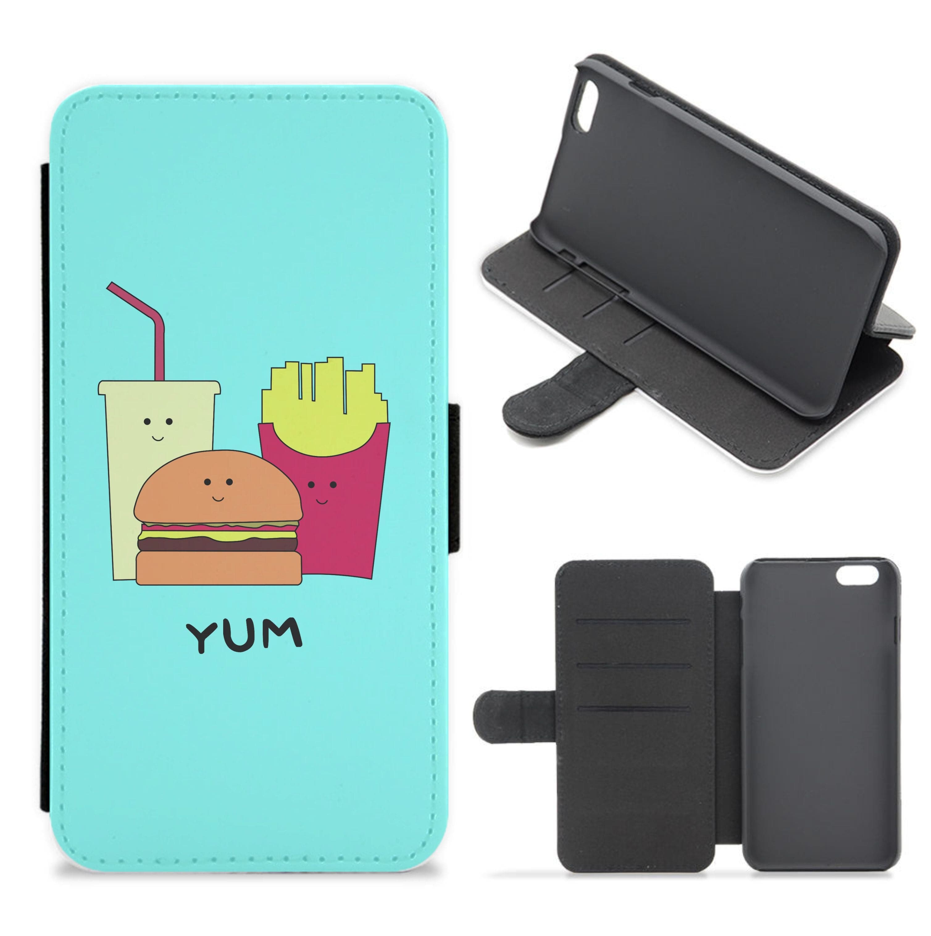 Fast Food Meal - Fast Food Patterns Flip / Wallet Phone Case