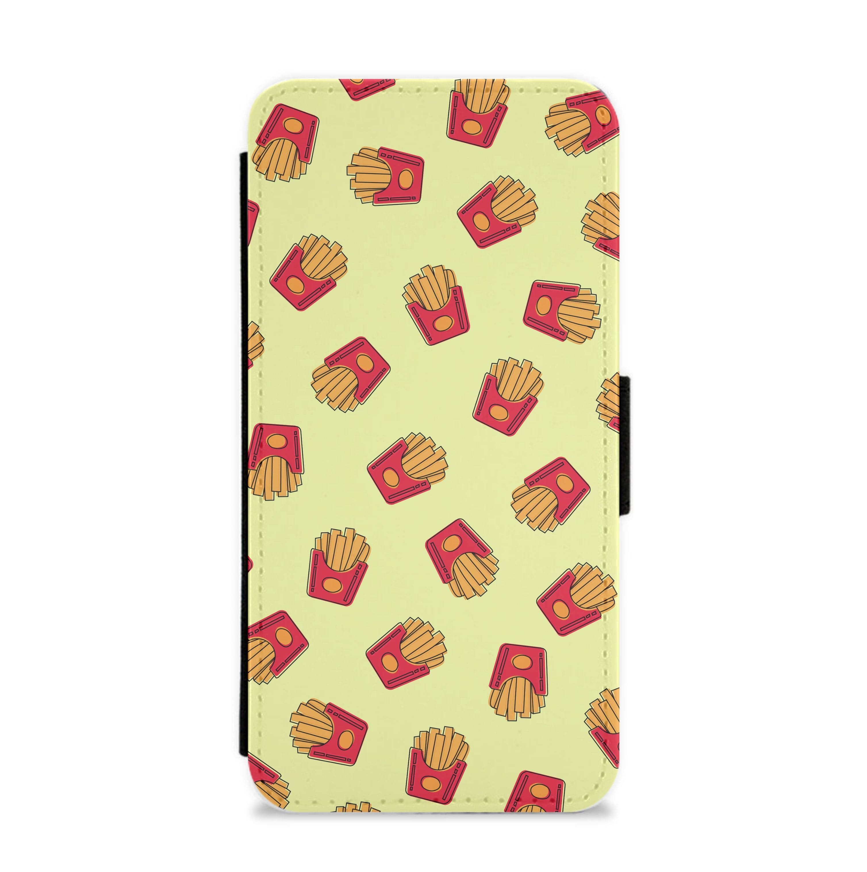 Fries - Fast Food Patterns Flip / Wallet Phone Case