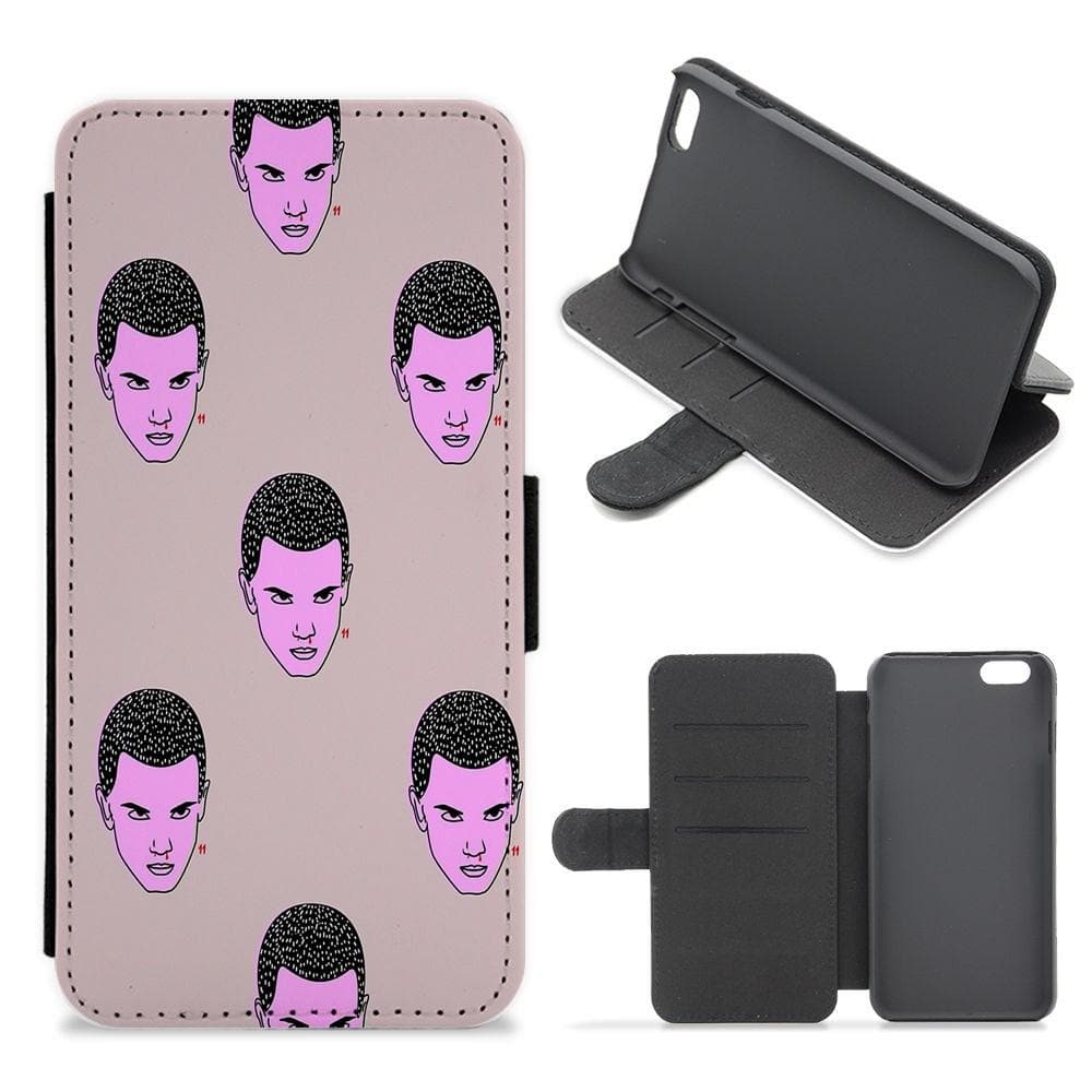 Eleven Pattern - Stranger Things Flip / Wallet Phone Case - Fun Cases