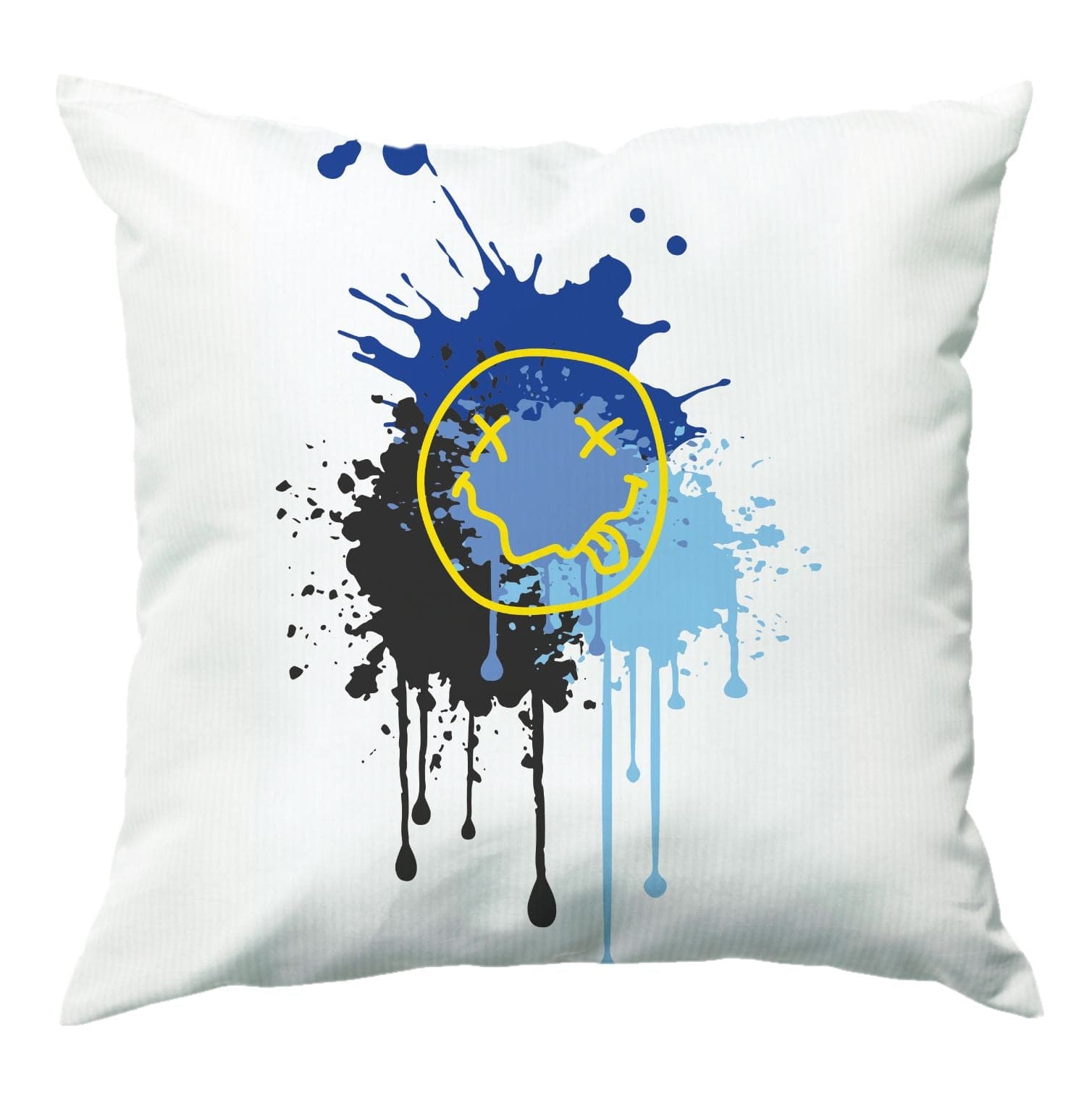 Blue Graffiti - Skate Aesthetic  Cushion