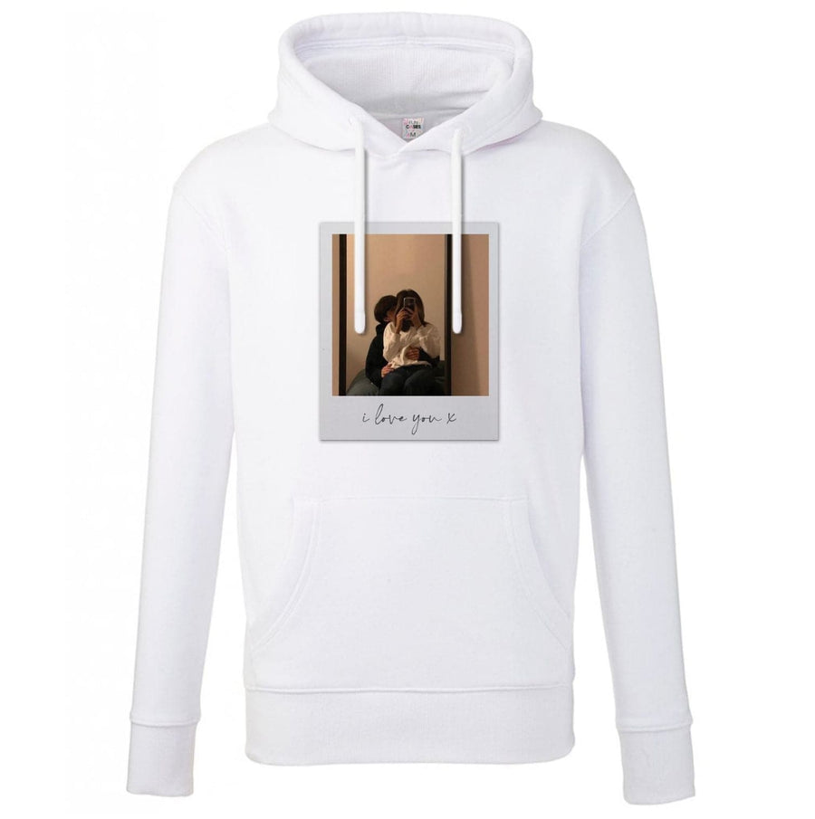 I Love You Polaroid - Personalised Couples Hoodie