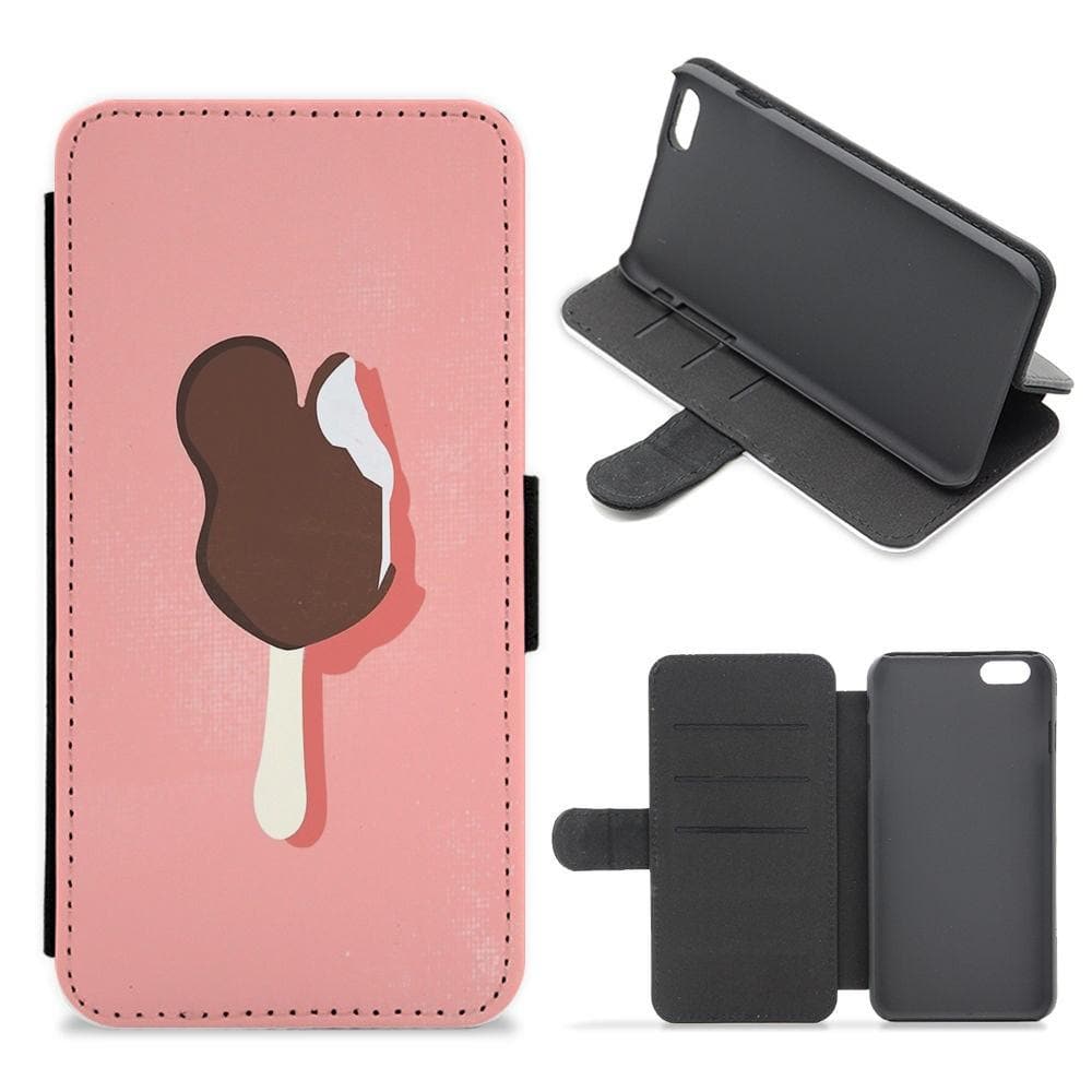 Pink Mickey Ice Cream - Disney Flip / Wallet Phone Case - Fun Cases
