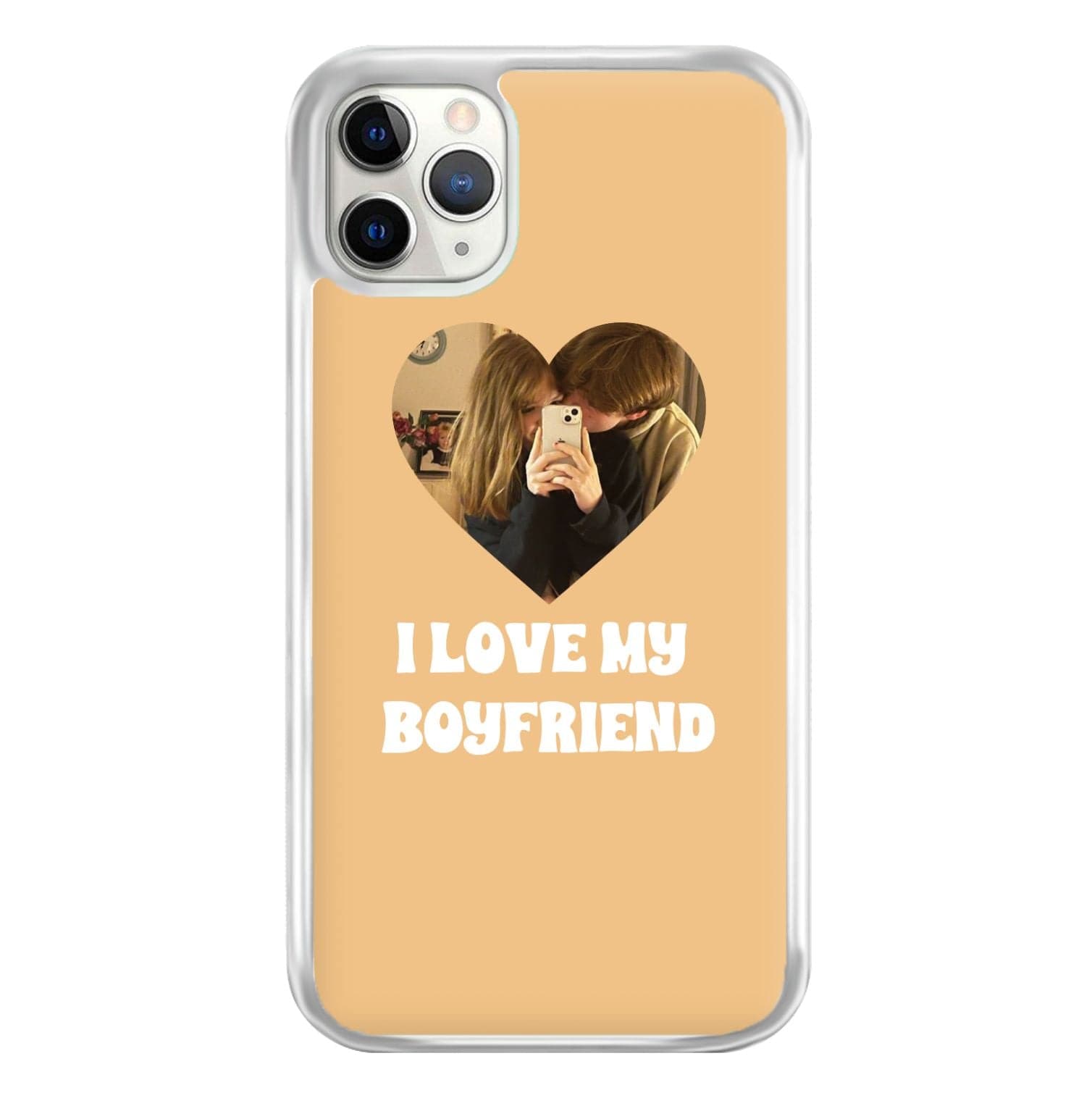 I Love My Boyfriend - Personalised Couples Phone Case