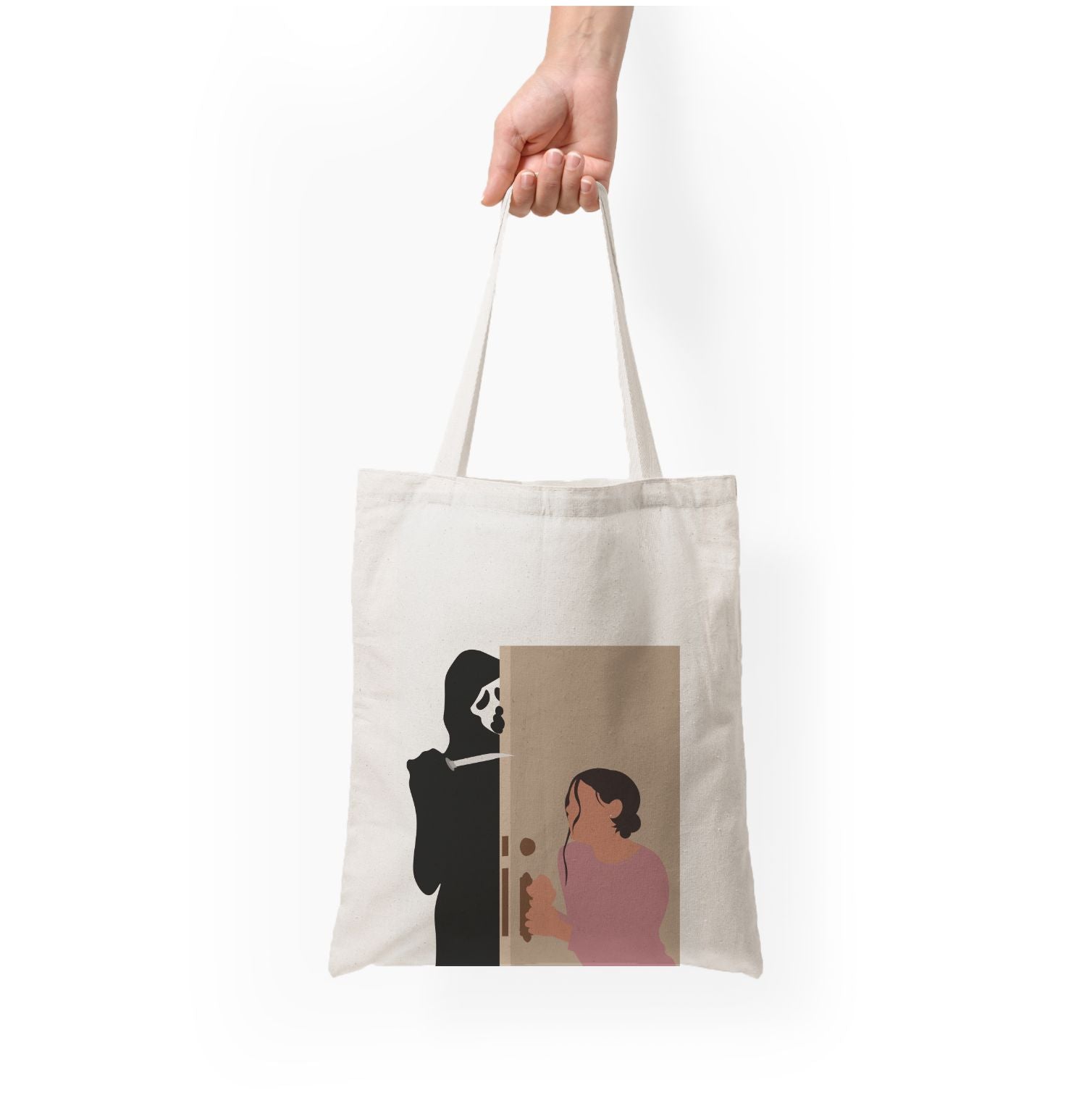 Tara And Ghostface - Scream Tote Bag