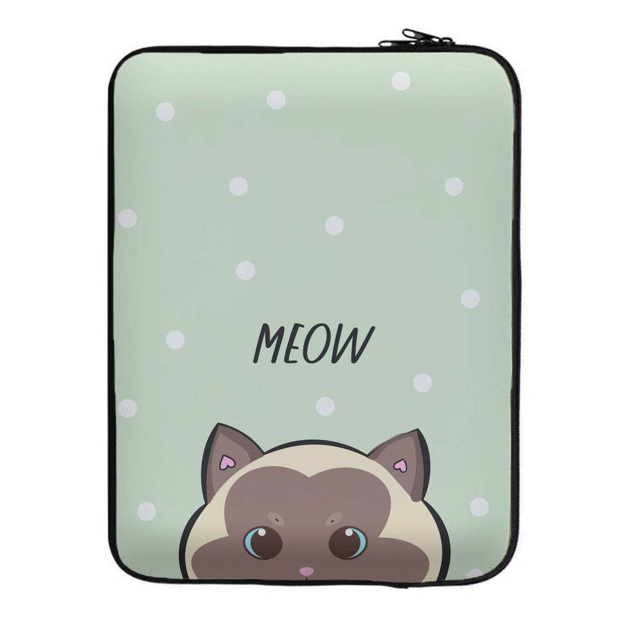 Meow Green - Cats Laptop Sleeve