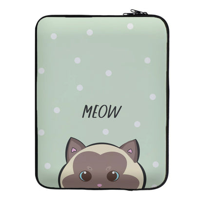 Meow Green - Cats Laptop Sleeve