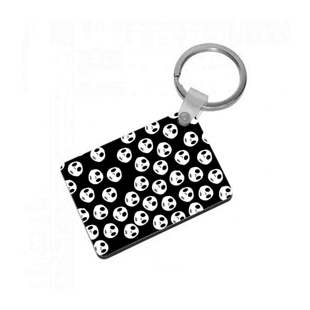 Jack Skellington Pattern - Nightmare Before Christmas Keyring - Fun Cases