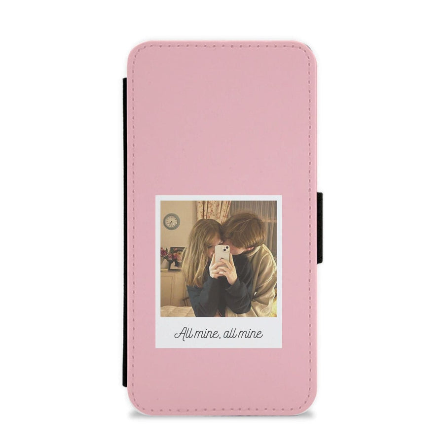 All Mine, All Mine - Personalised Couples Flip / Wallet Phone Case