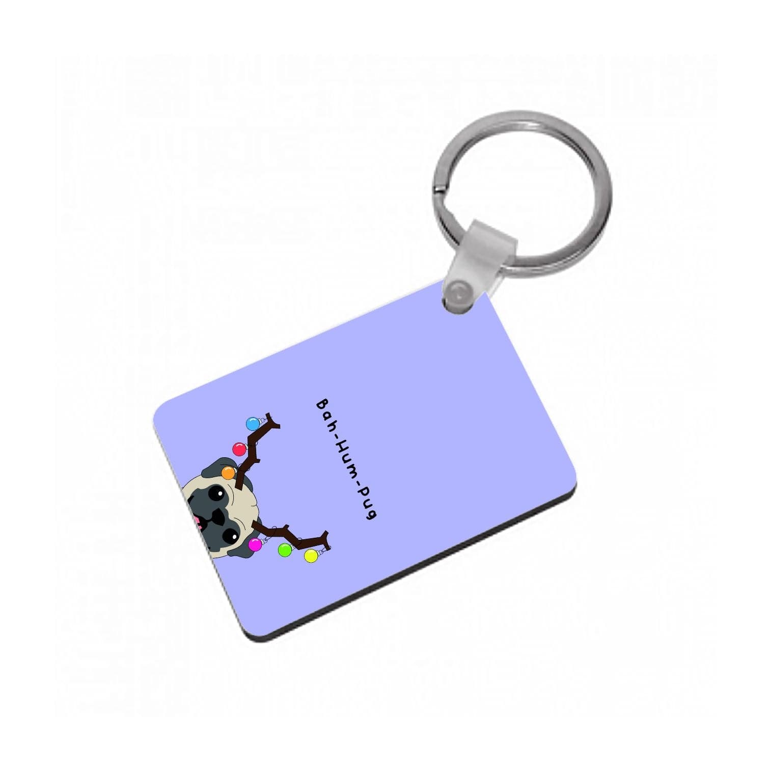 Buh-hum-pug - Christmas Keyring