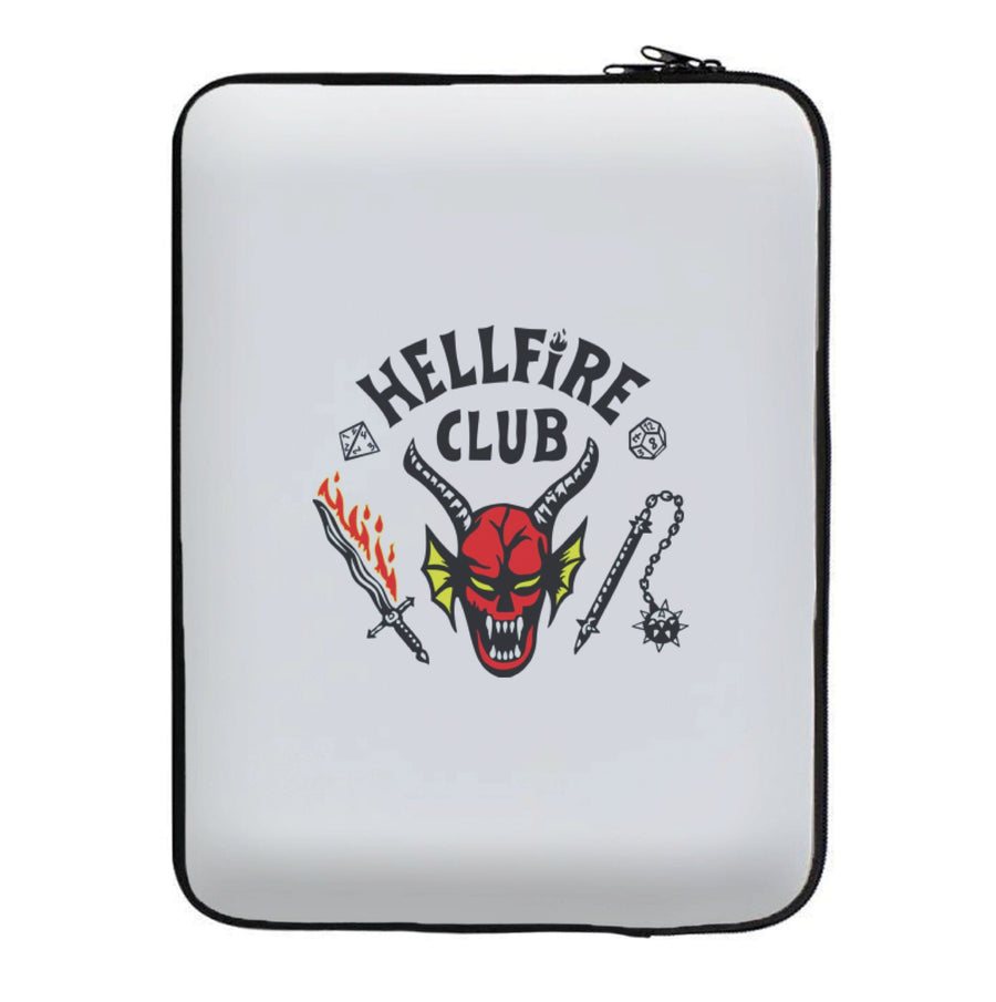 Hellfire Club Logo - White Laptop Sleeve