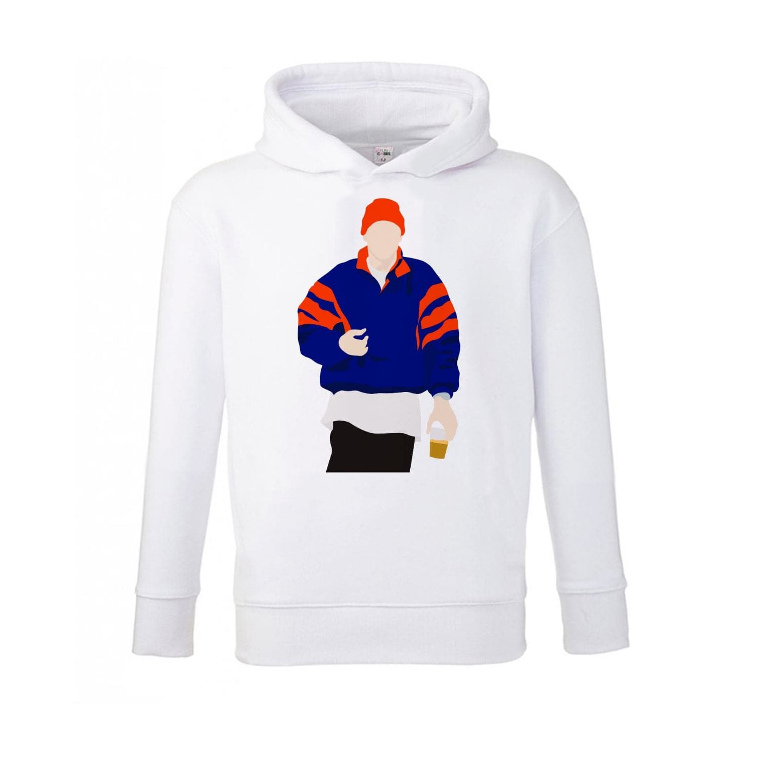 Orange Beanie Kids Hoodie