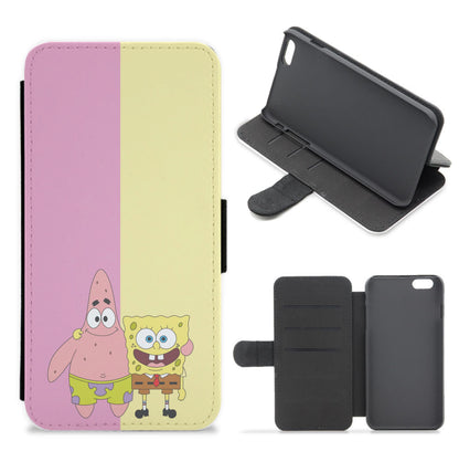 Patrick And Sponge Flip / Wallet Phone Case