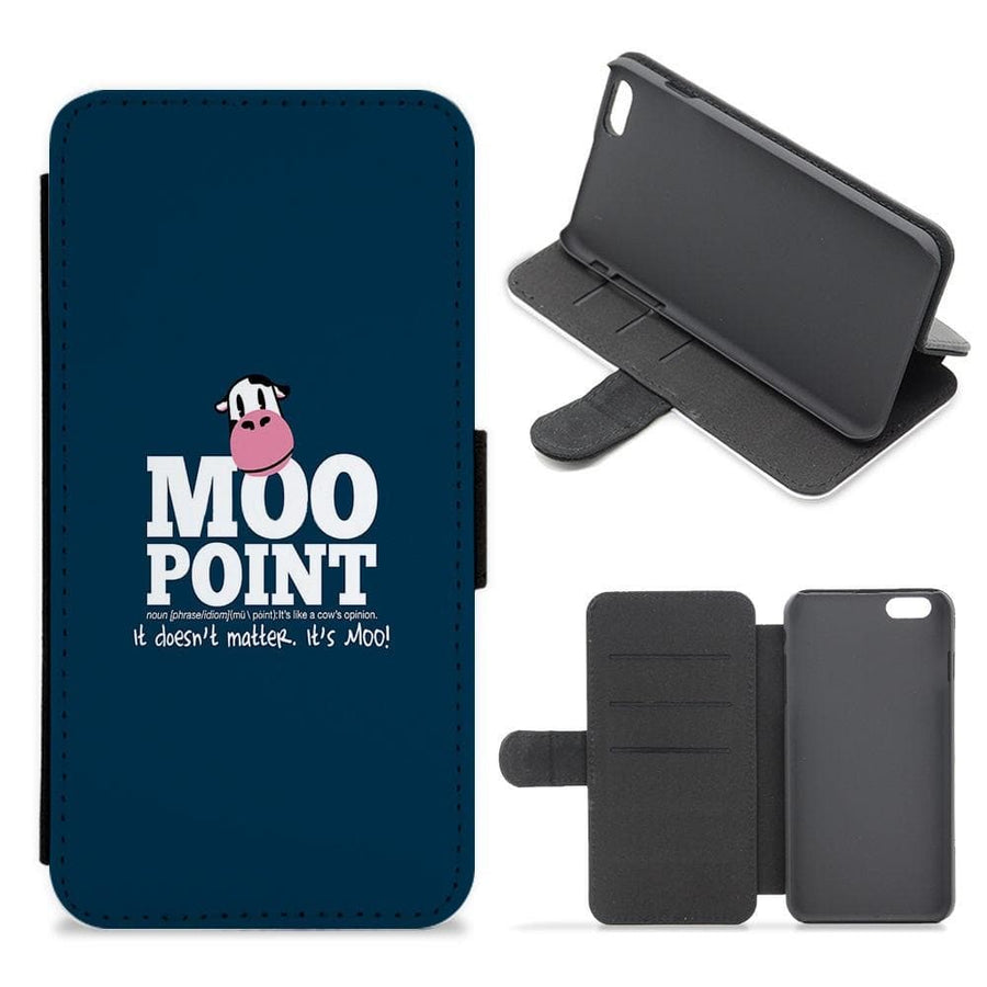 A Moo Point - Joey Tribbiani Flip / Wallet Phone Case - Fun Cases