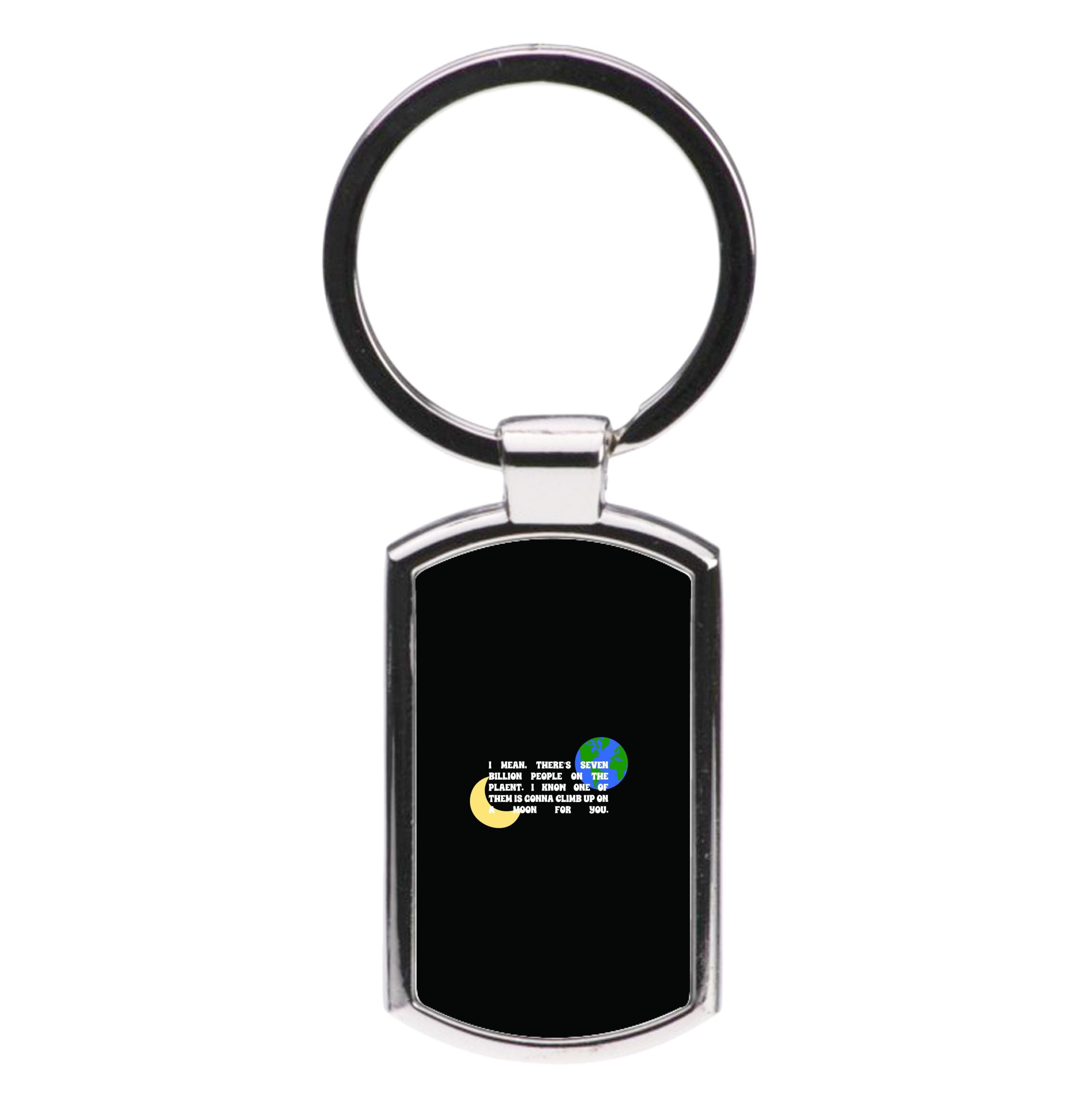 Climb Up On A Moon For You Luxury Keyring