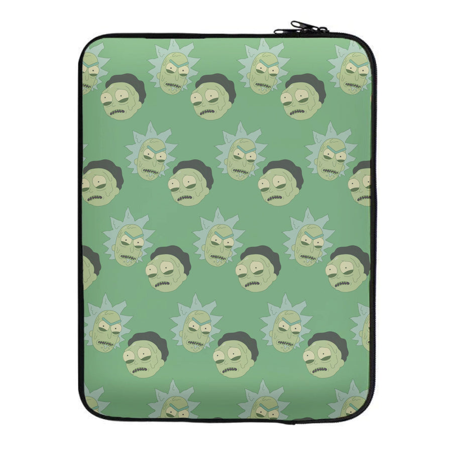 Rick And Morty Pattern Laptop Sleeve