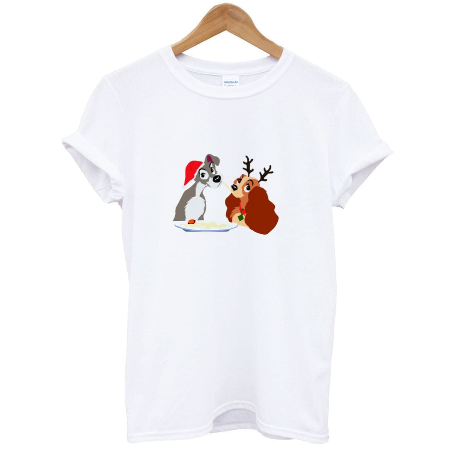 Christmas Lady And The Tramp T-Shirt