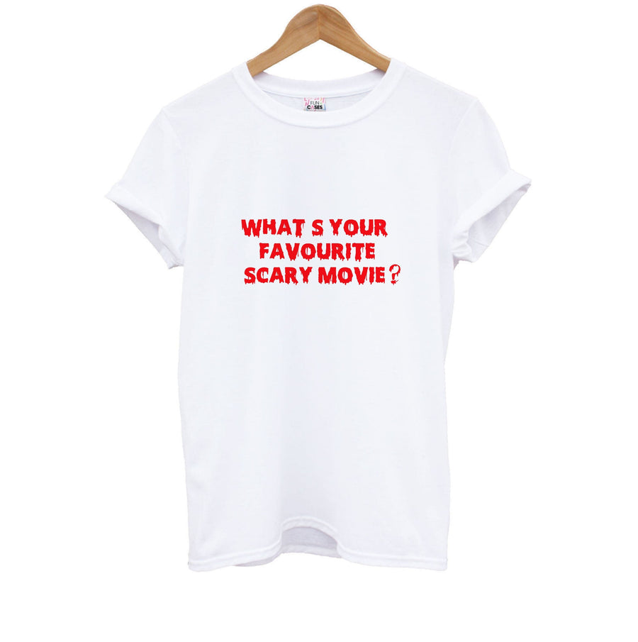 What's Your Favourite Scary Movie - Scream Kids T-Shirt
