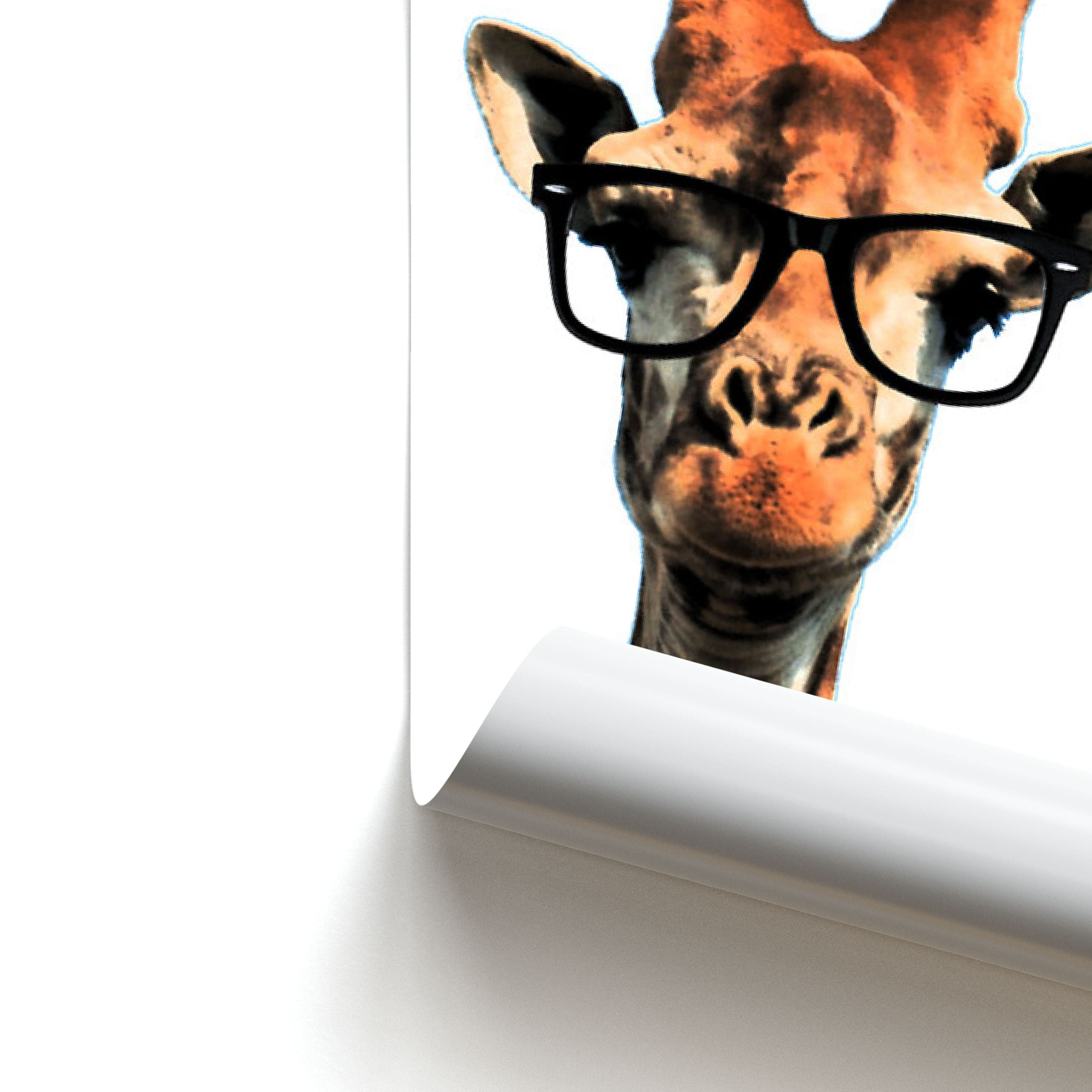 Hipster Giraffe Tumblr Poster