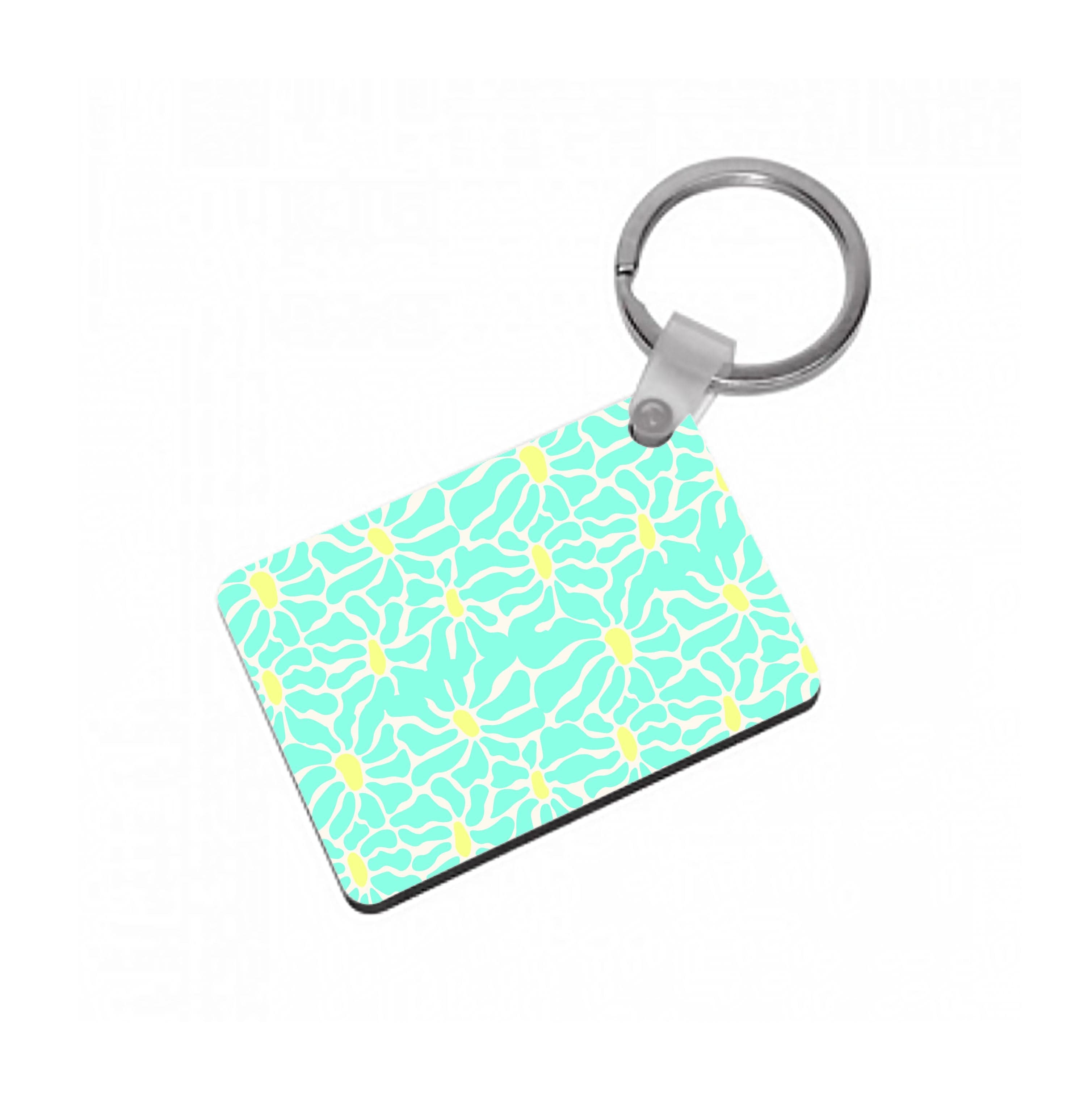 Blue Flowers - Summer Keyring