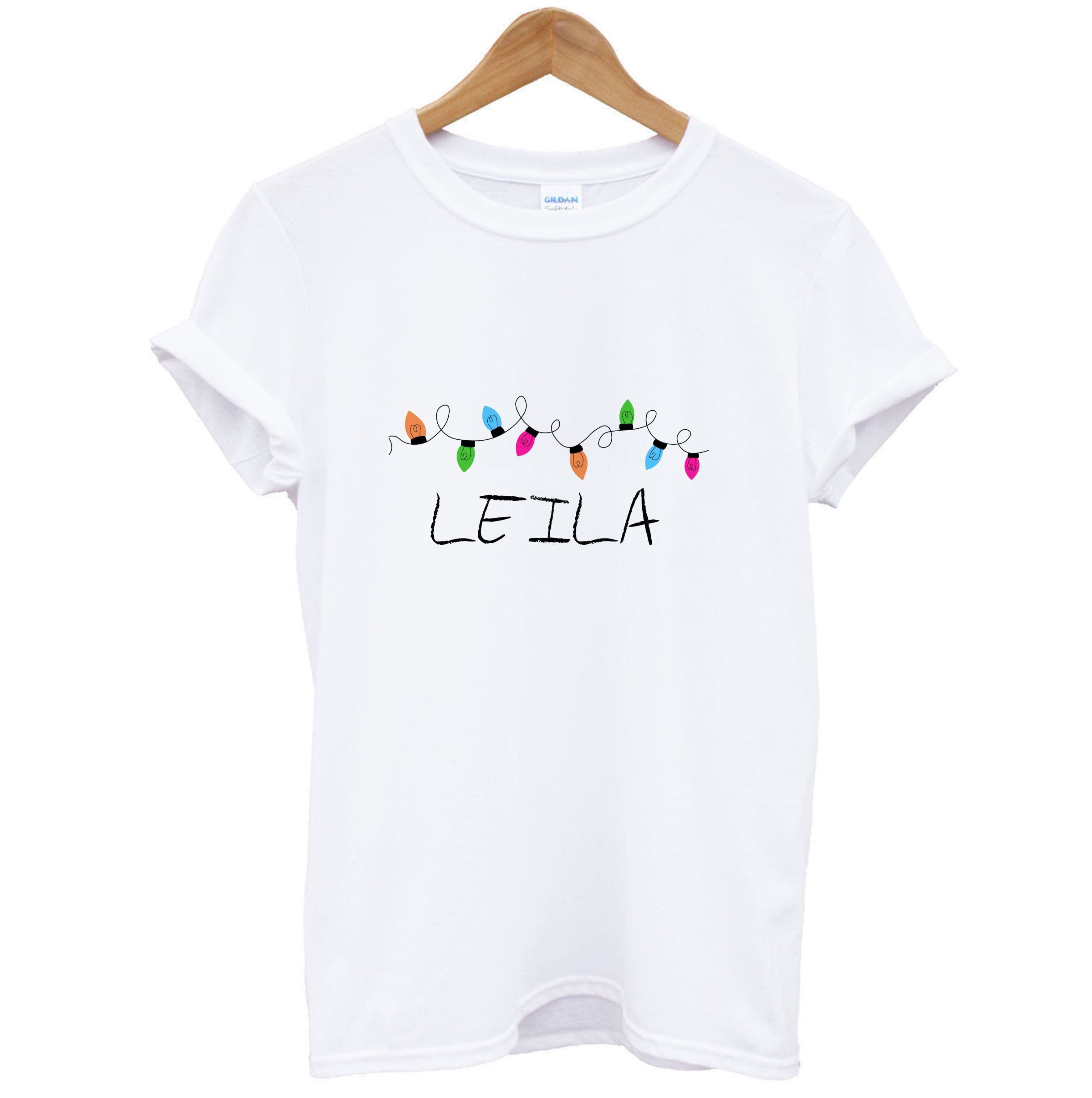 Fairy Lights - Personalised Stranger T-Shirt