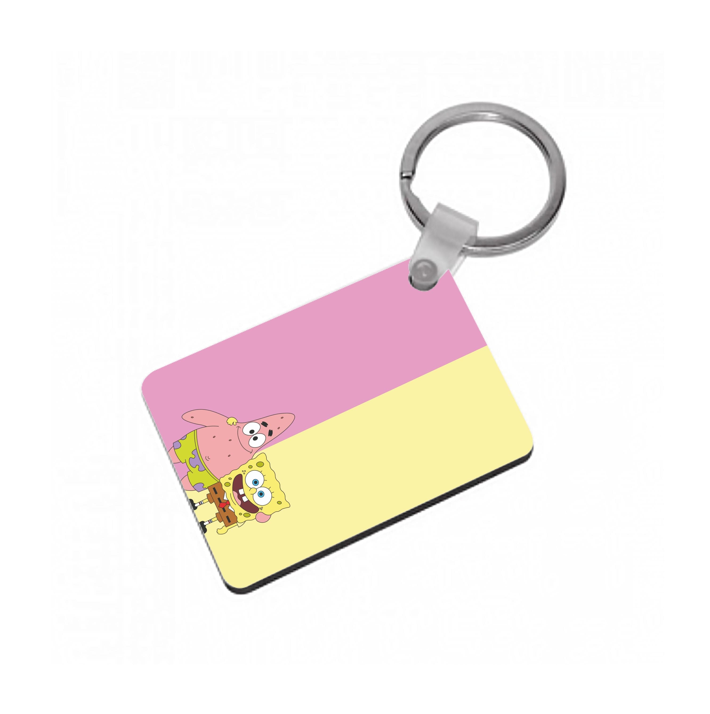 Patrick And Sponge Keyring