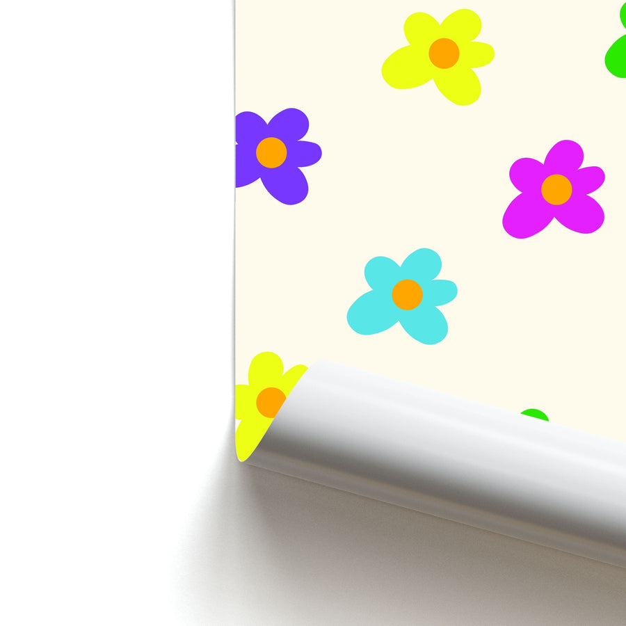 Cute Flower Pattern - Floral Poster