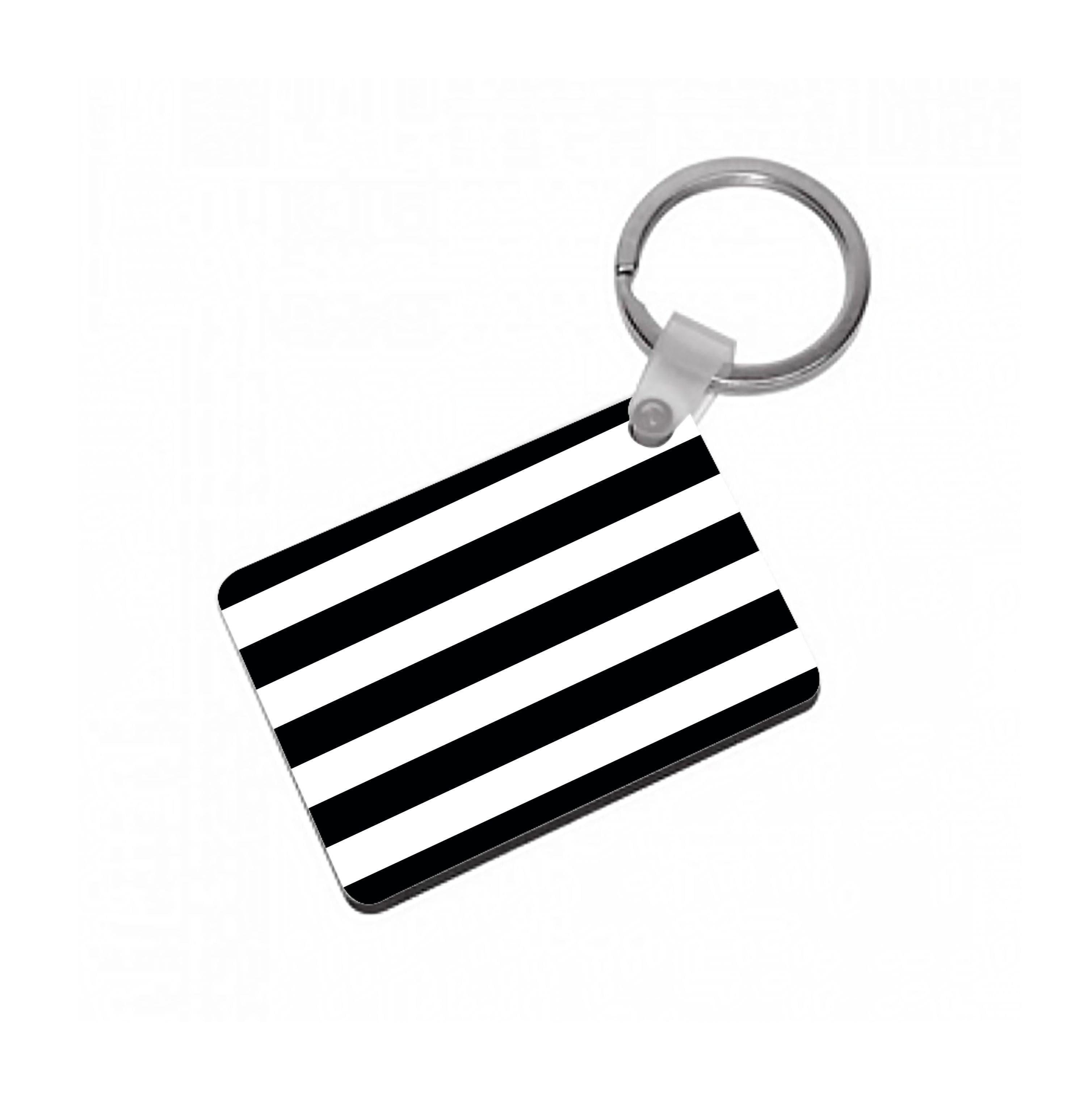 Beetle Halloween Stripes Keyring